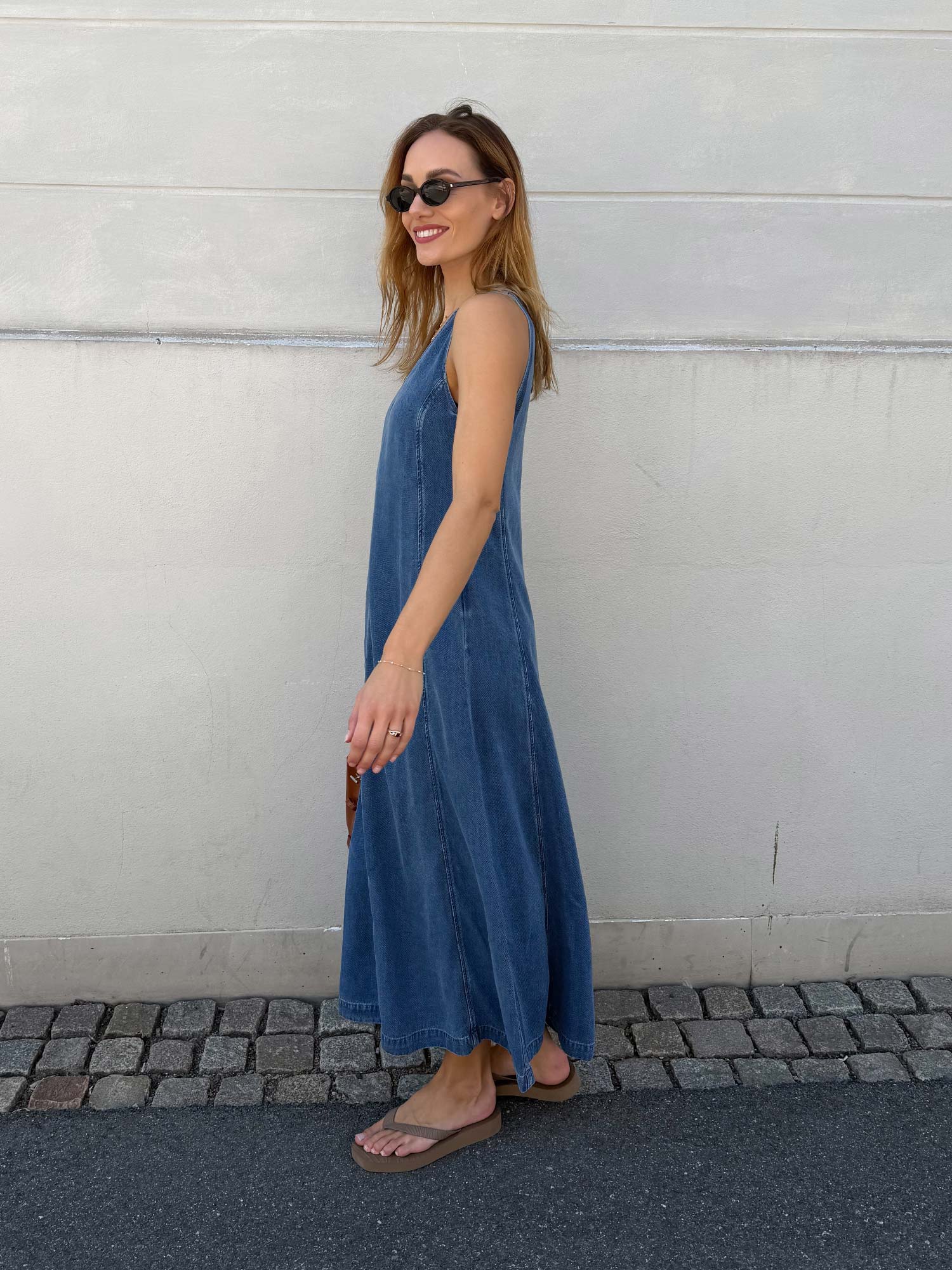 Saskylar Dress - Medium Denim Blue