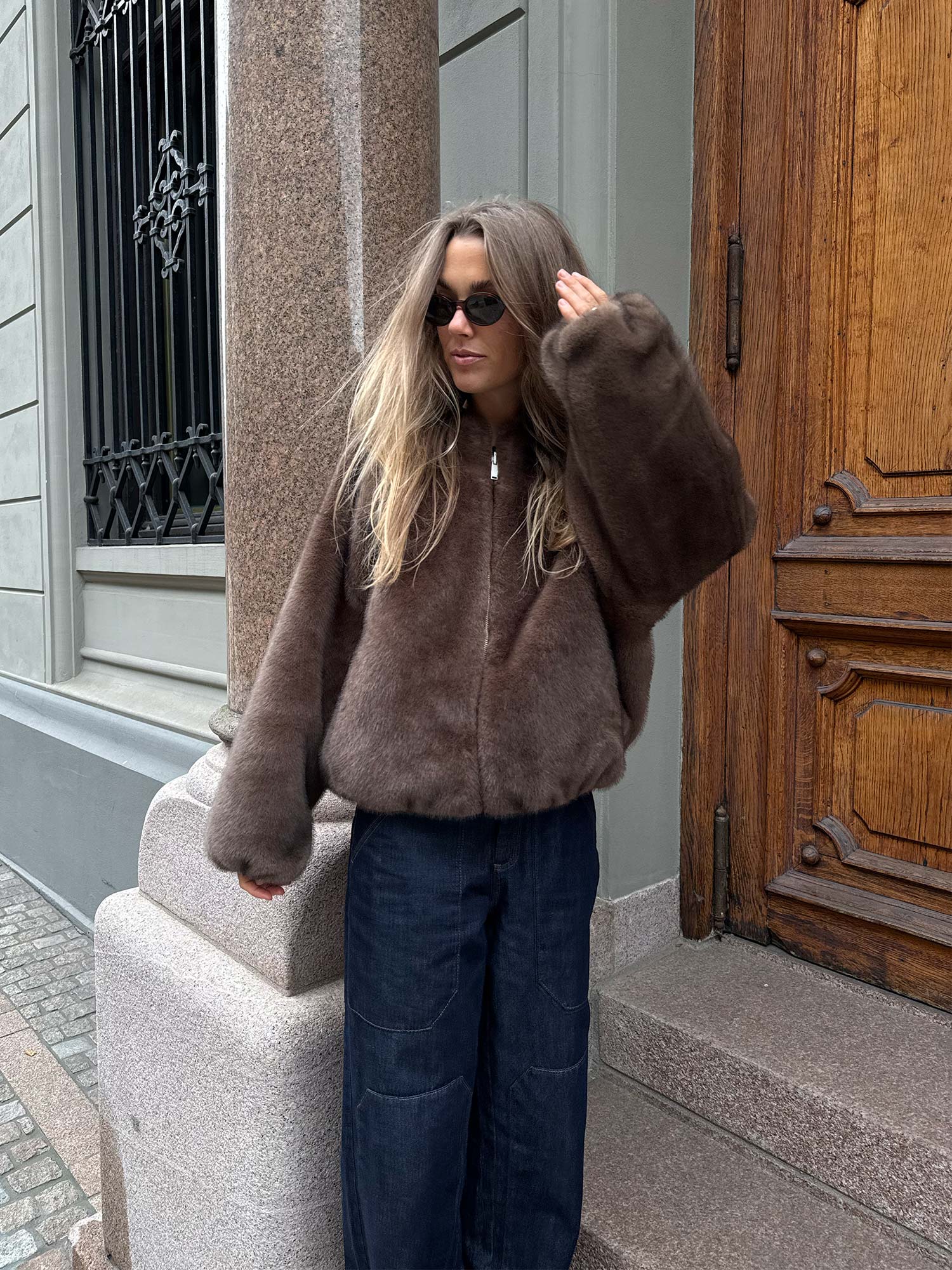 Etta Faux Mink - Choco