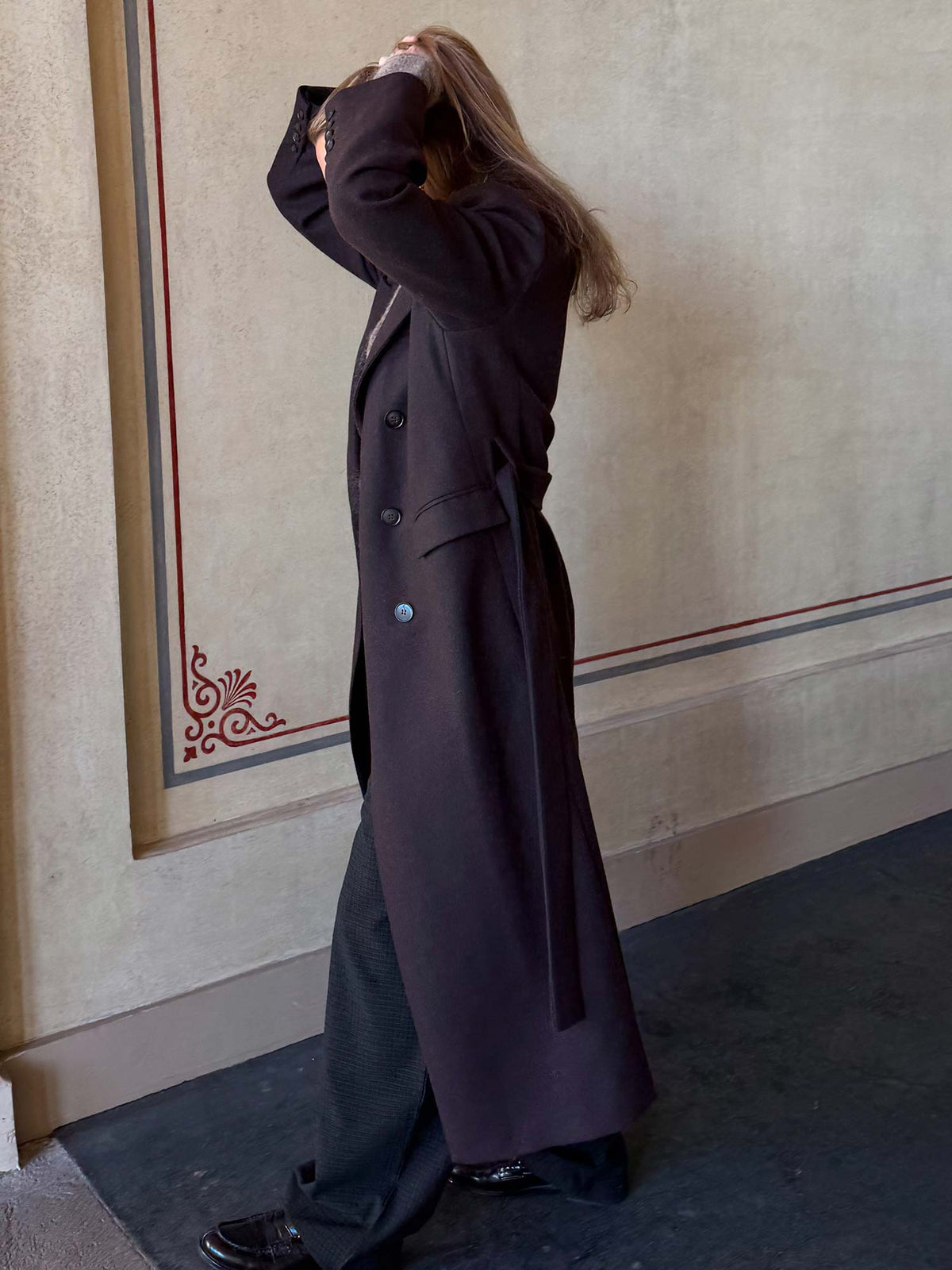 Venja Long Coat - Ganache