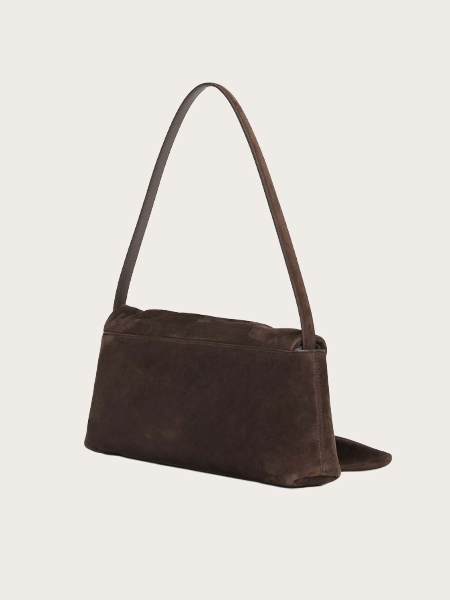 Suede Knot Scarf Bag - Chocolate Torte