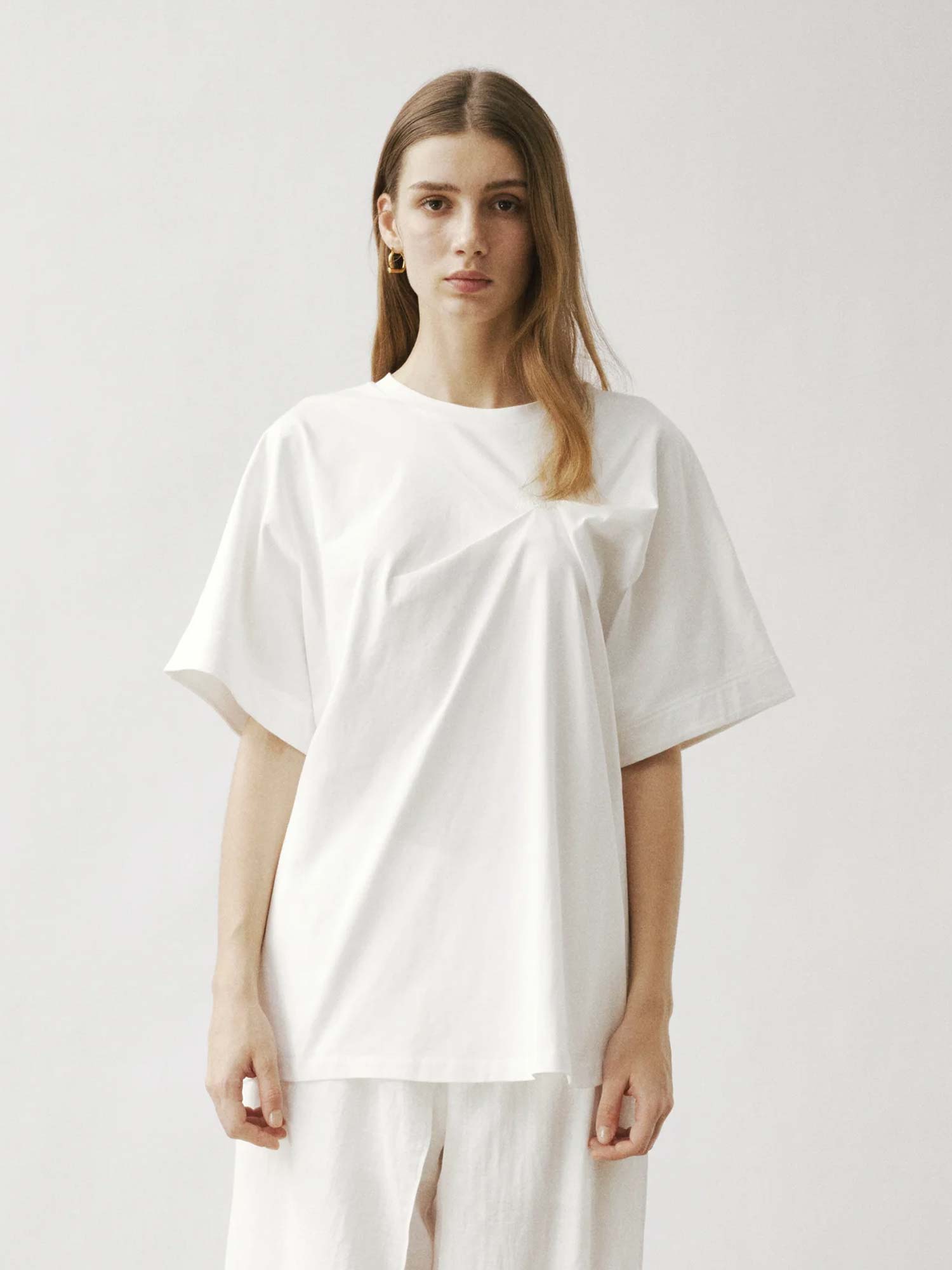 Avana Fold T-Shirt - White