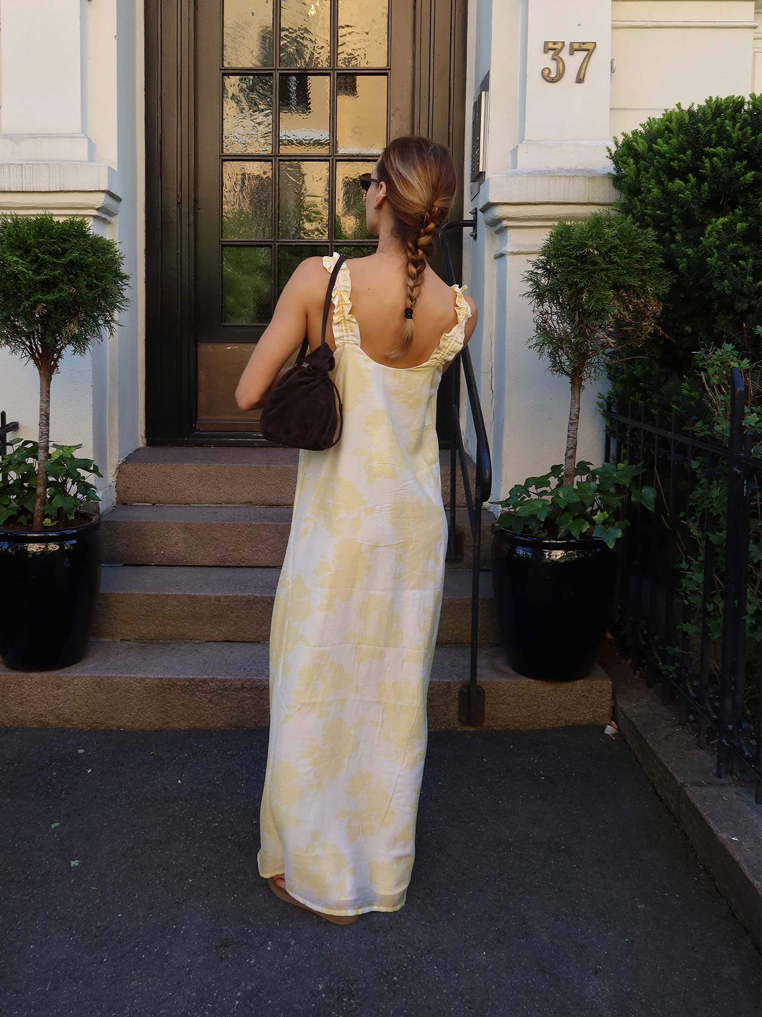 Zaha Dress - Yellow Floral Print