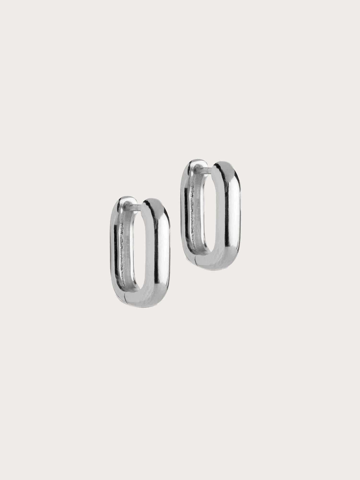 Hoops Square 15mm - Silver