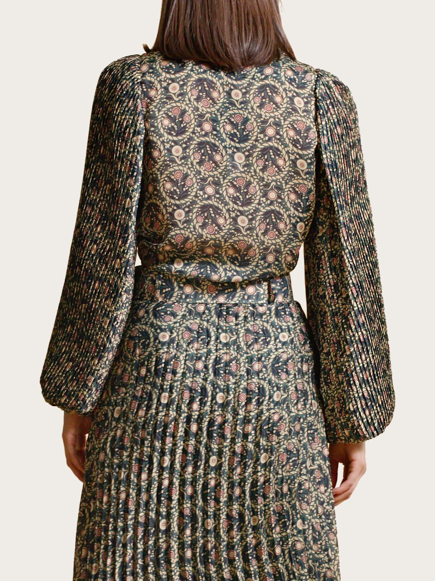 Plissé Blouse - Wallpaper