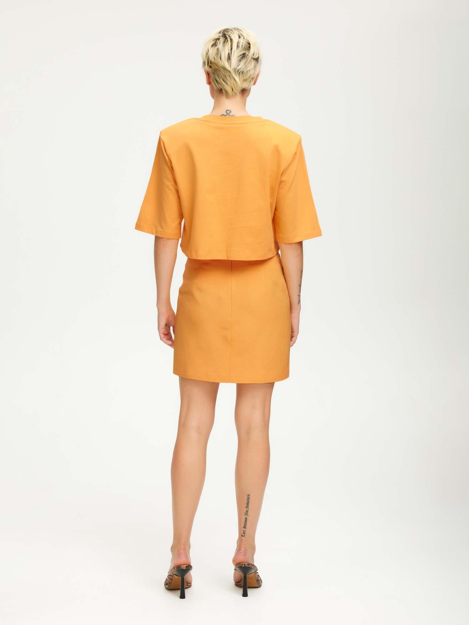Jory Cropped Tee - Kumquat