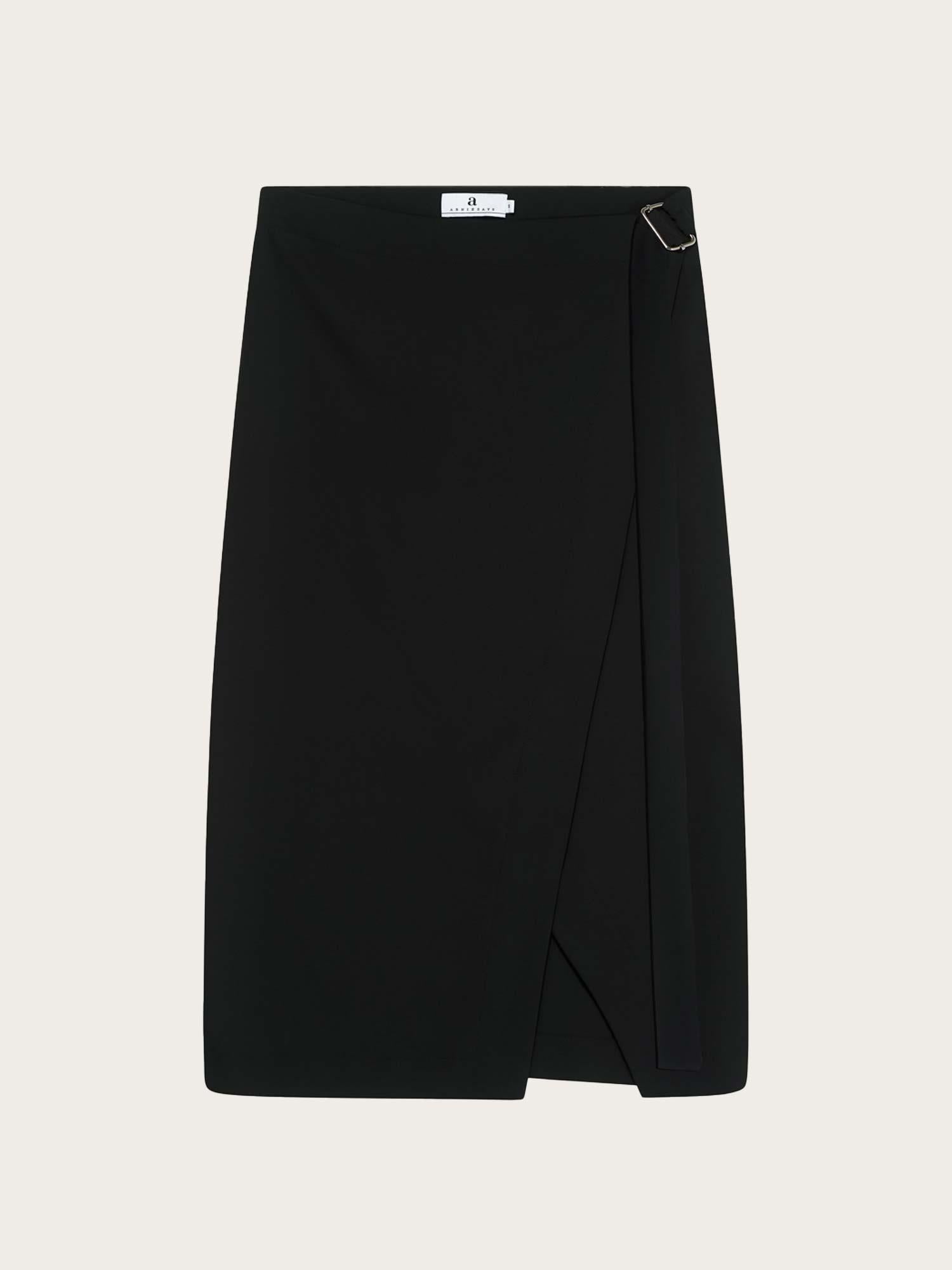 Brizo Crepe Skirt - Black