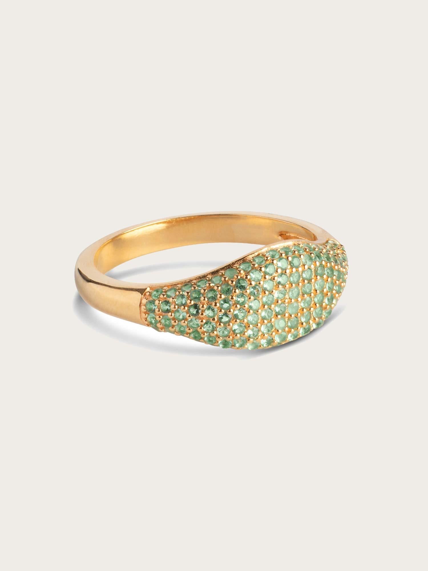Ring Sparkling Mary - Green CZ