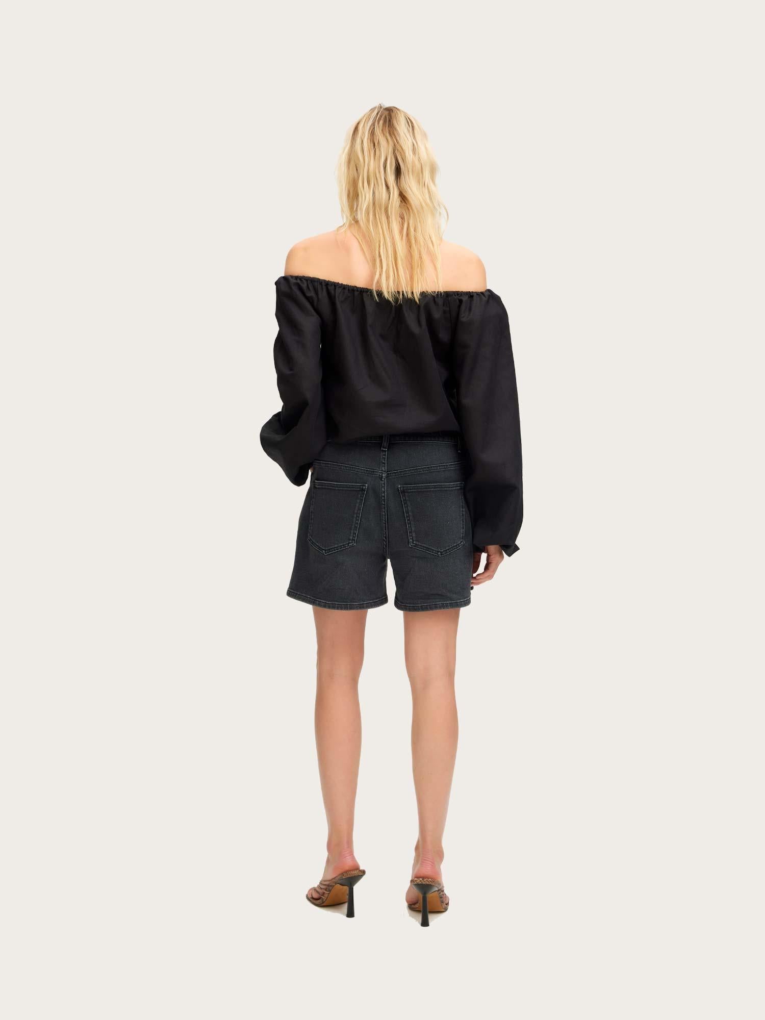 Lolian Off Shoulder Blouse - Black