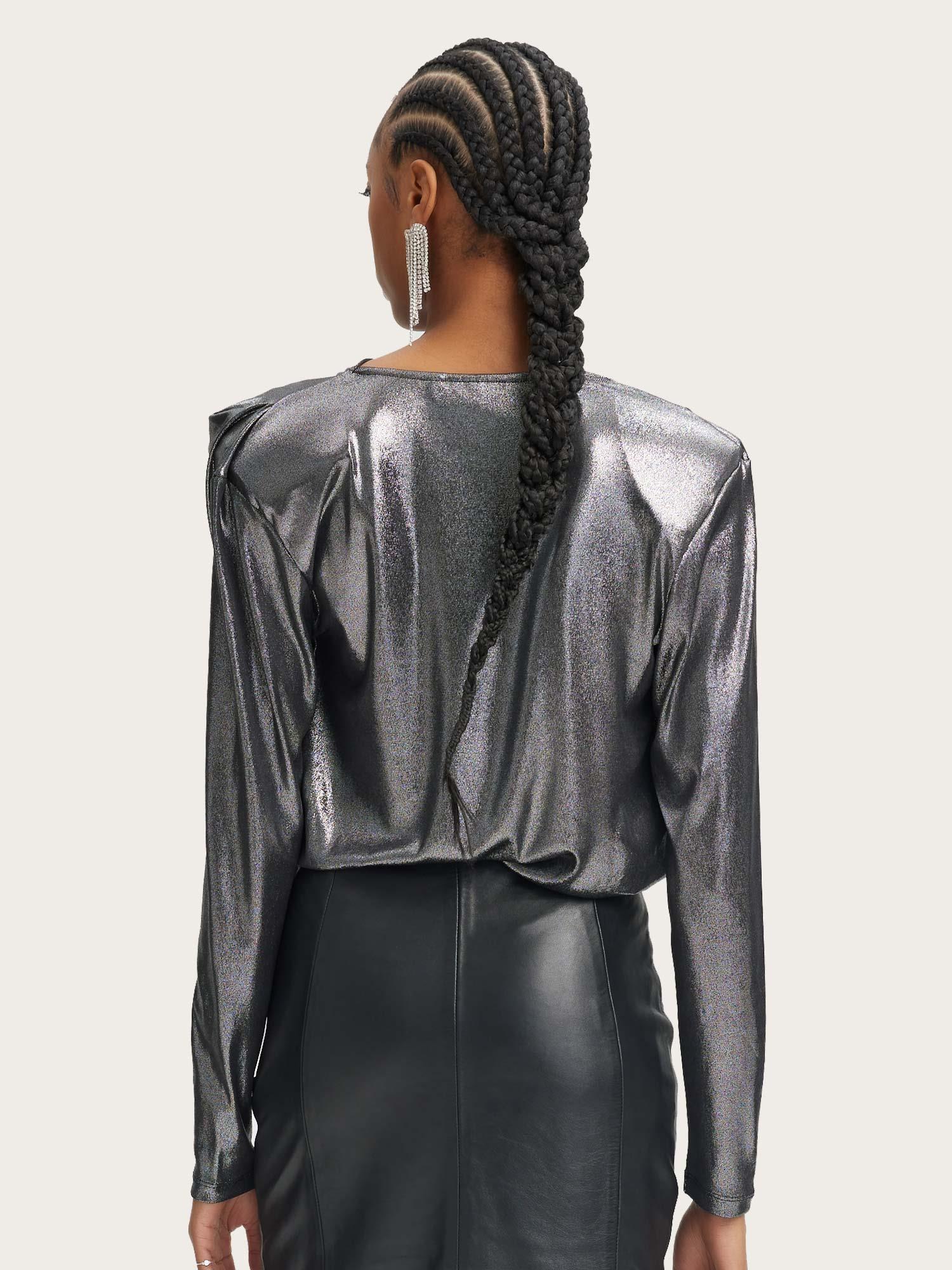 Maddix LS Blouse - Silver