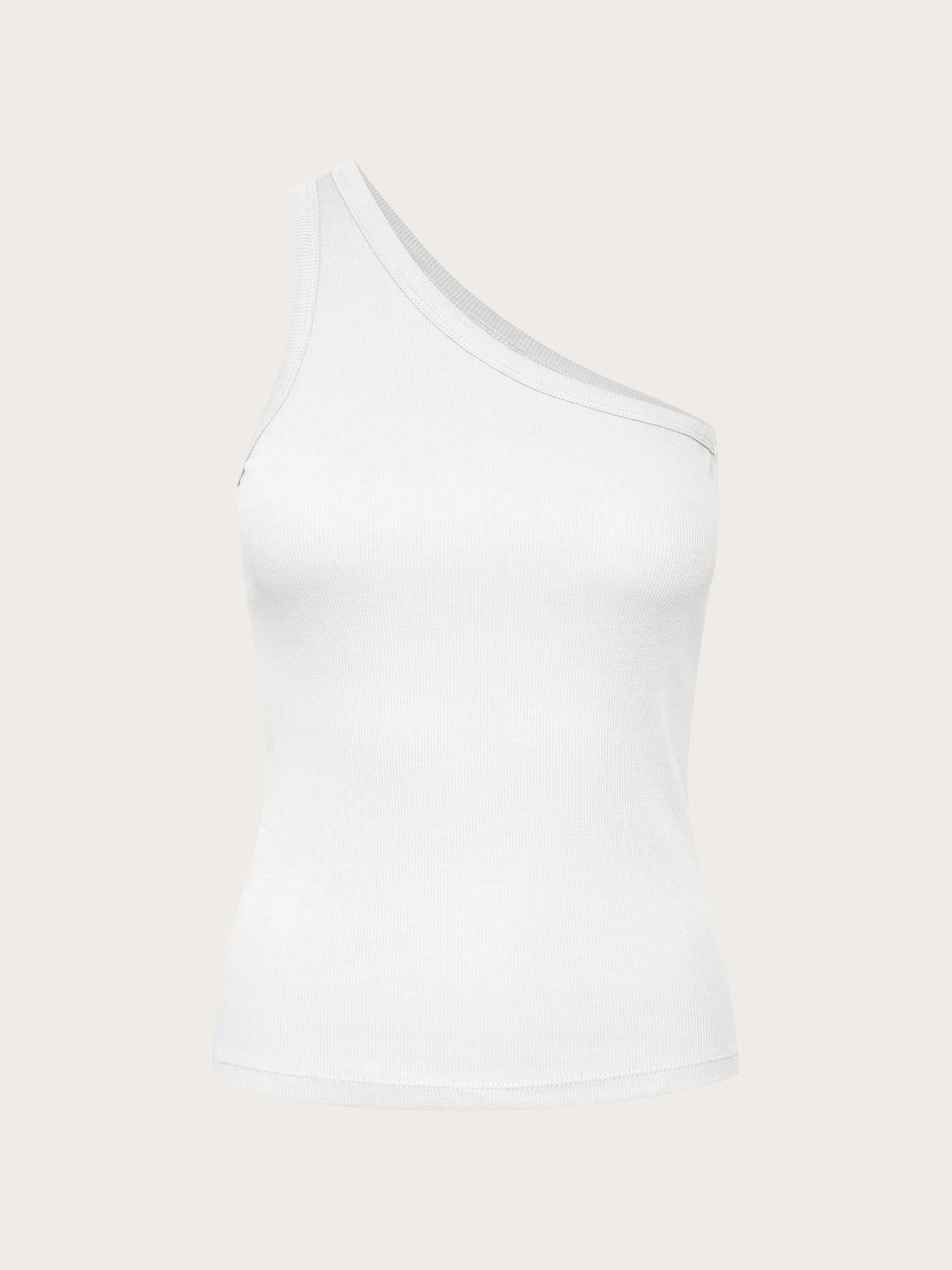 Drew One Shoulder - Bright White