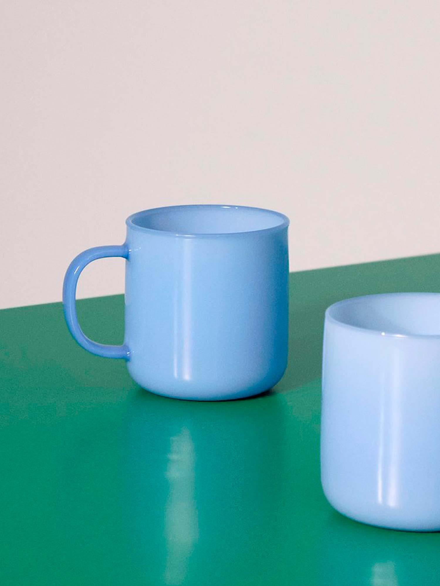 Borosilicate Mug Set of 2 - Jade Light Blue