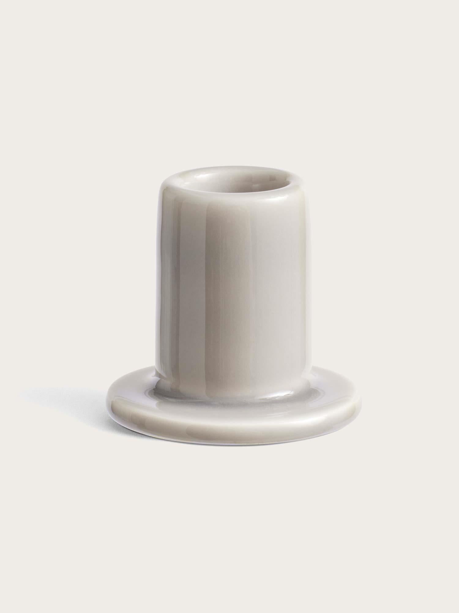 Tube Candle Holder Small - Light Grey
