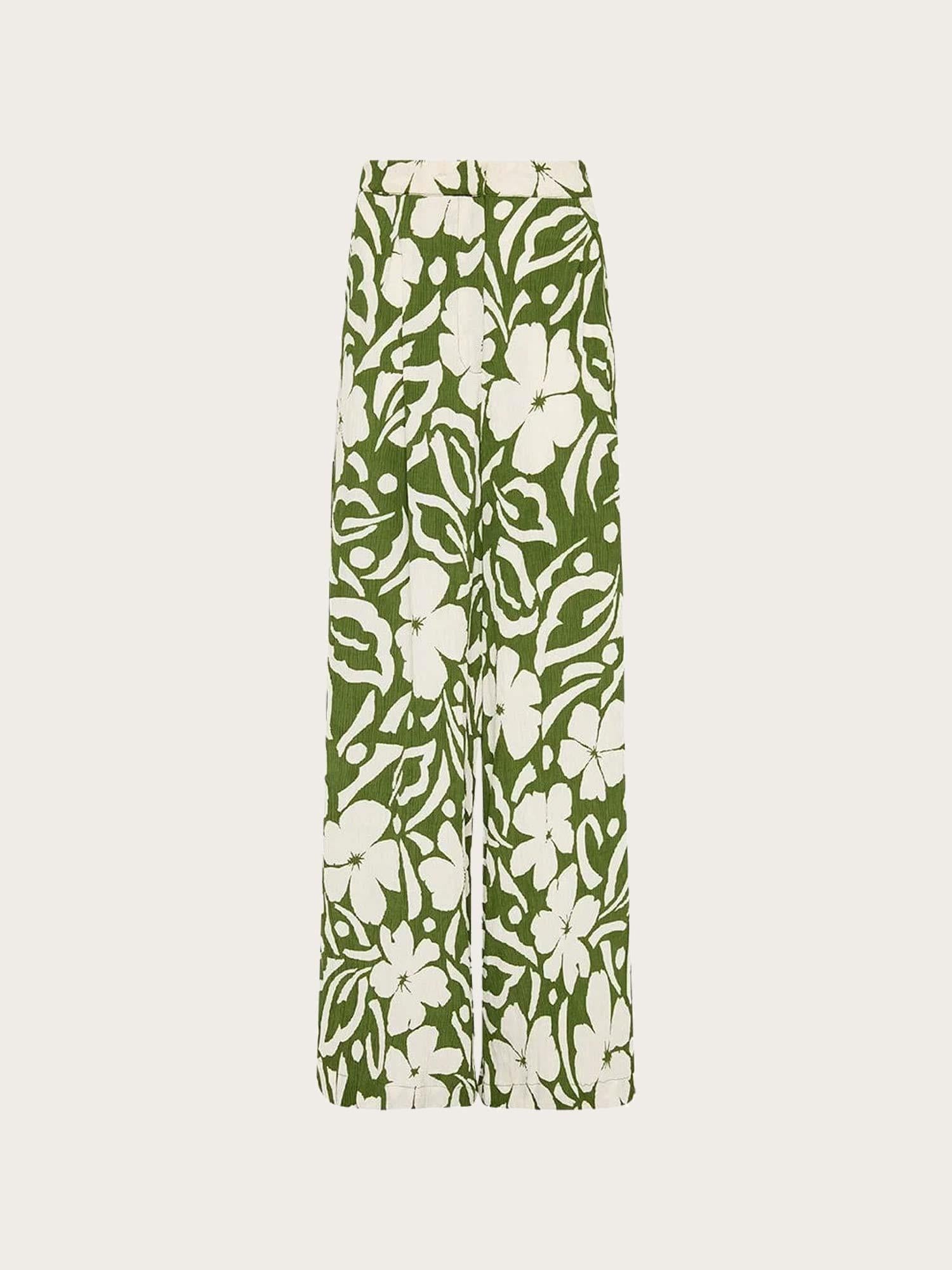 Felicity Pants - Pavito Floral Olive