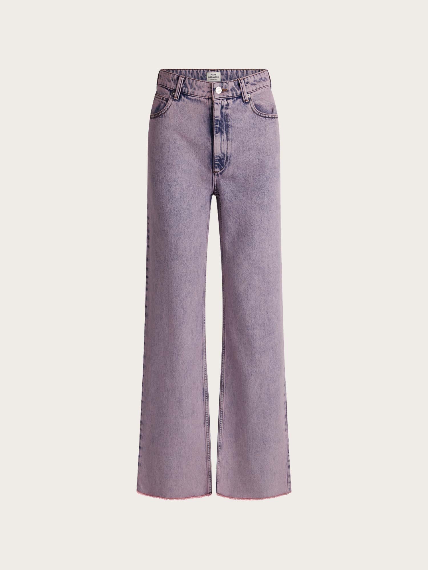 Color Denim Charm Jeans - Vintage Purple