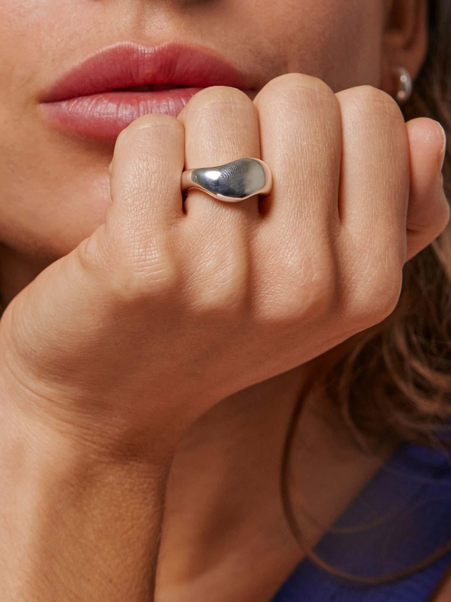 Ring Agnete Large - Silver