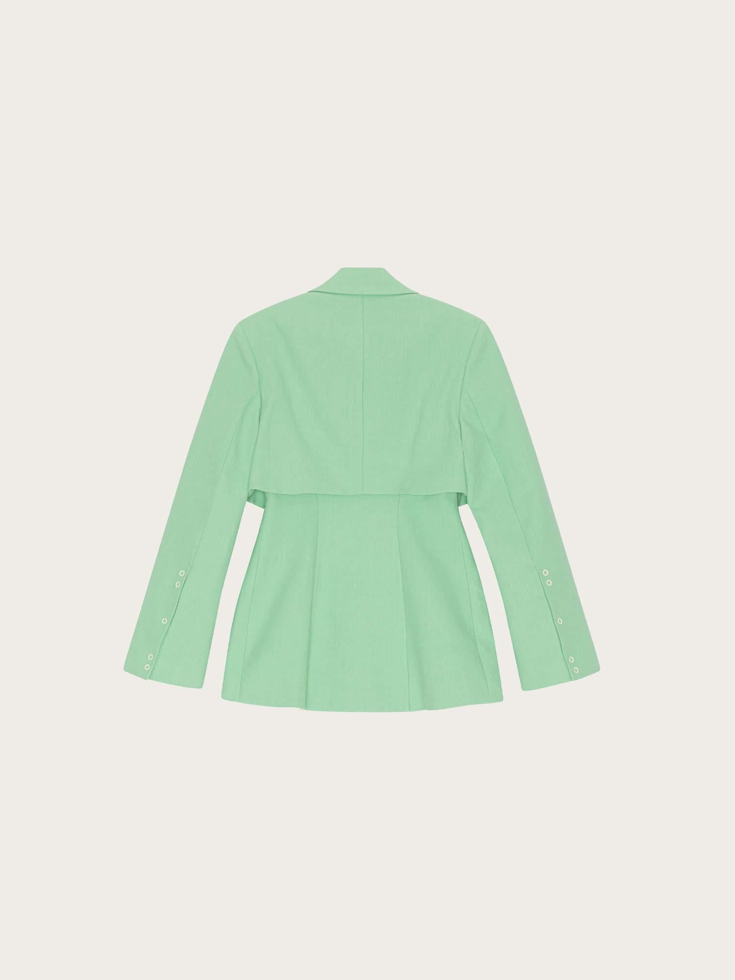 F7593 Cotton Suiting Blazer - Peapod