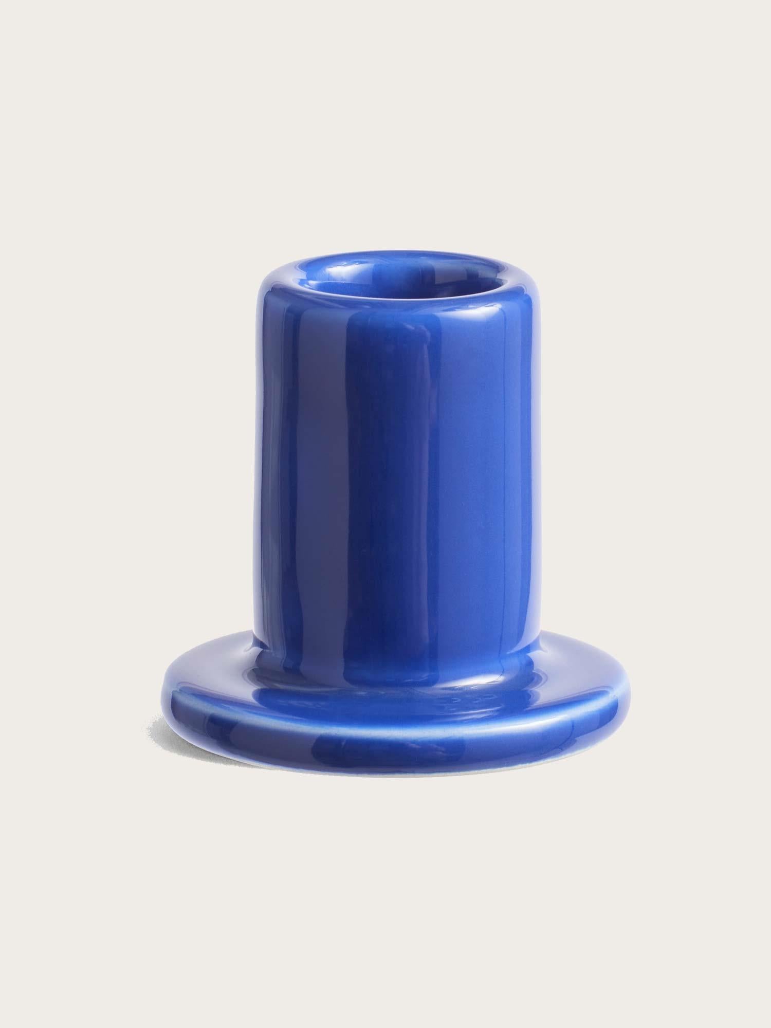 Tube Candleholder Small - Blue