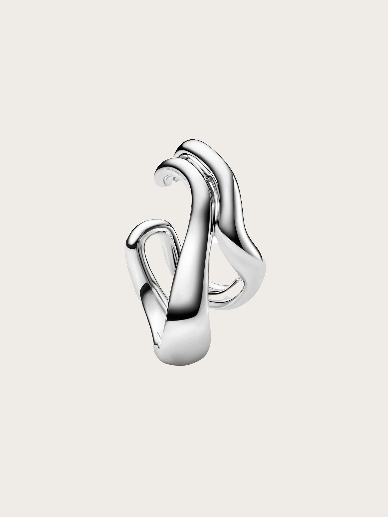 River Ear Cuff - Silver