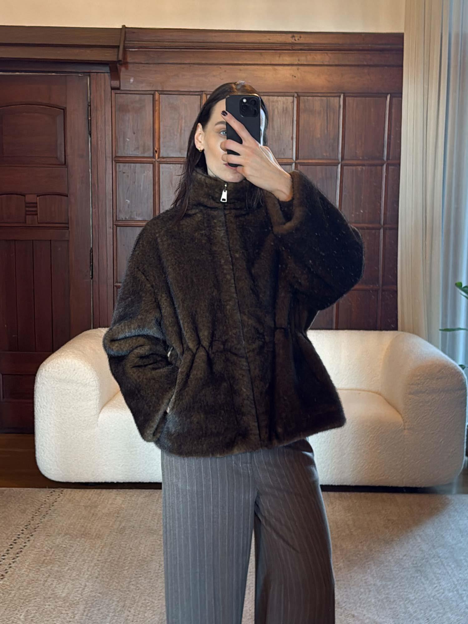 Frankie Faux Mink - Choco