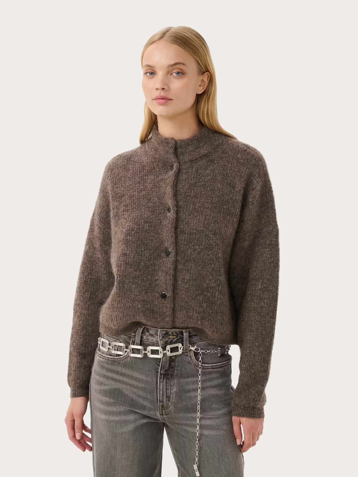Debbie Cardigan - Chestnut Melange