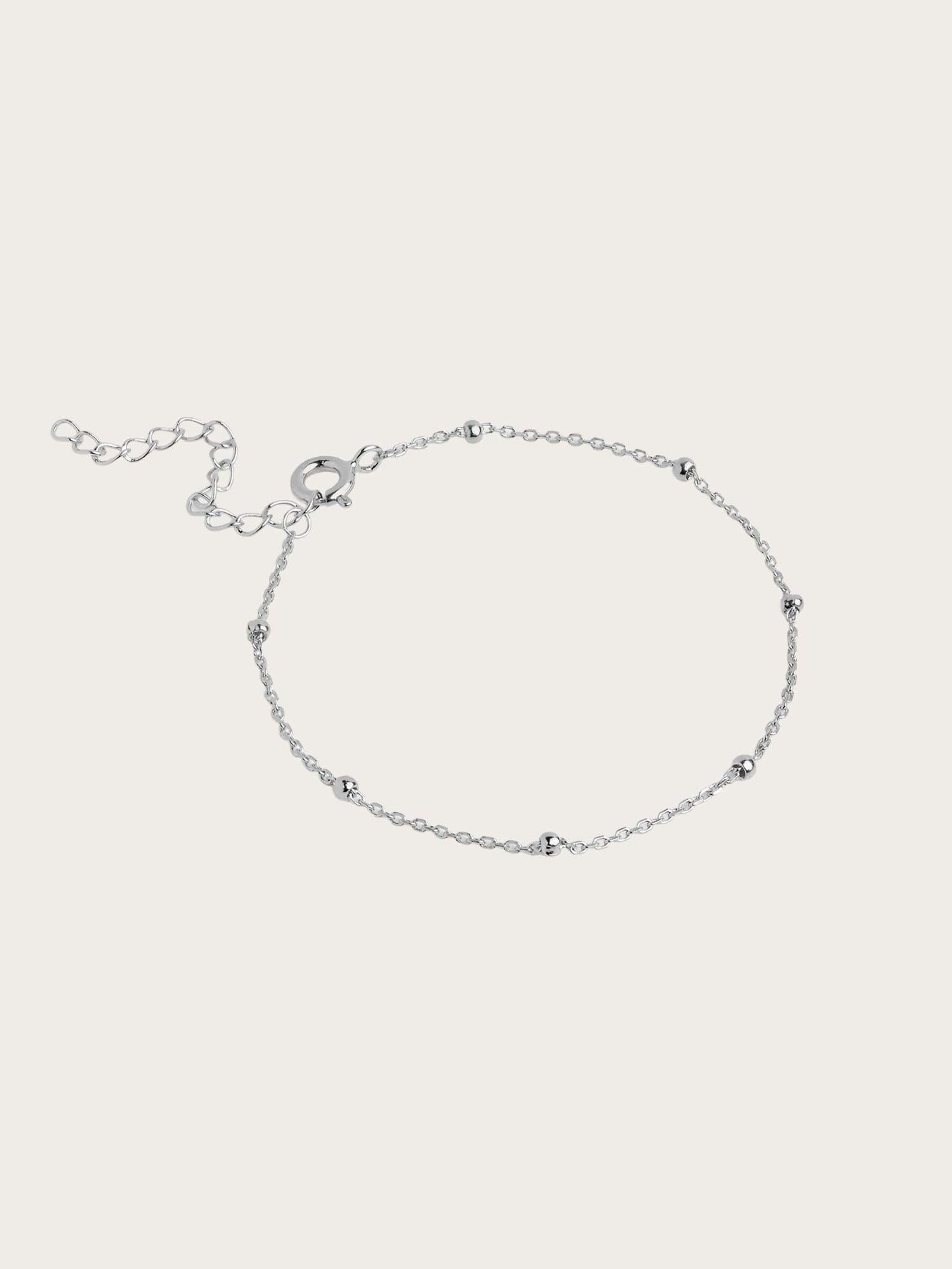 Bracelet Beaded Chain - Silver