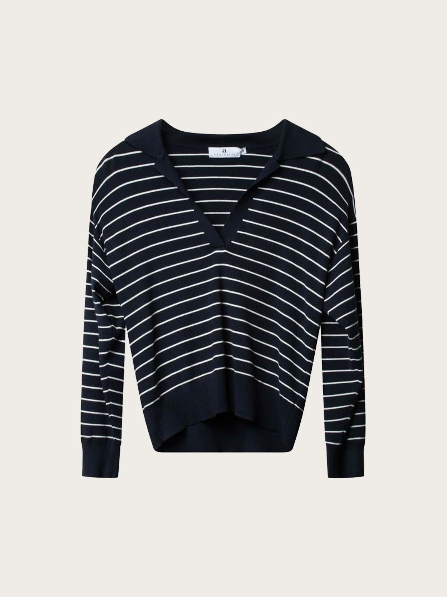 Les Stripe - Dk Navy/Offwhite