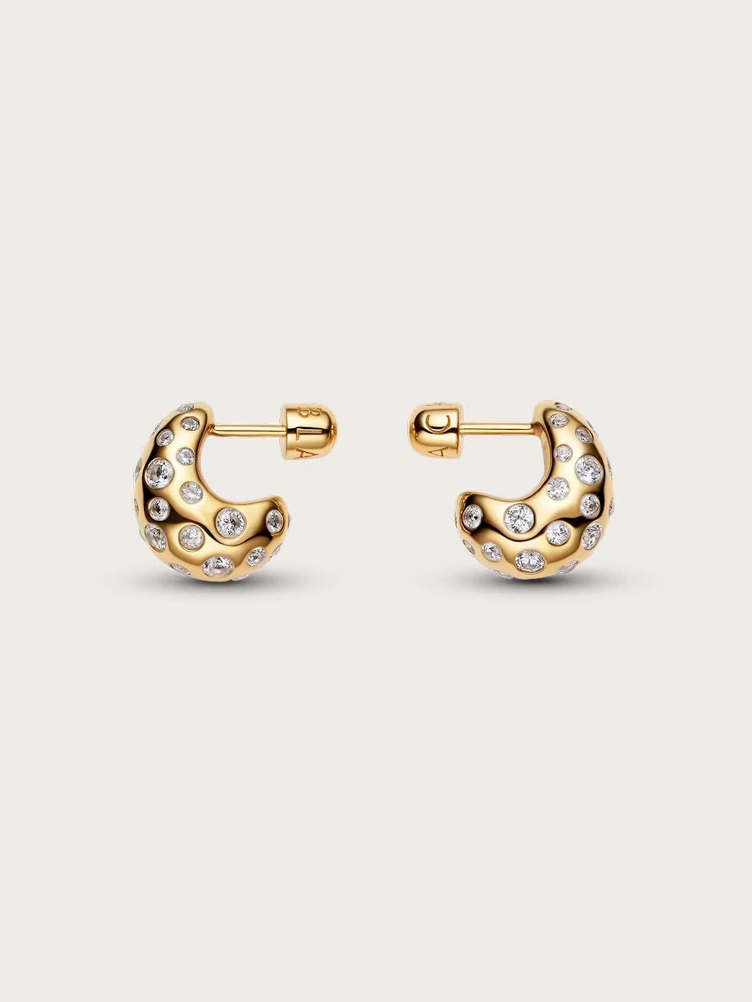 Tryvann Popcorn Earring - Gold