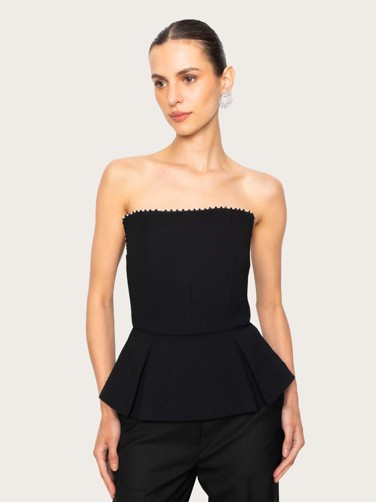 Daxi Strapless Top - Black