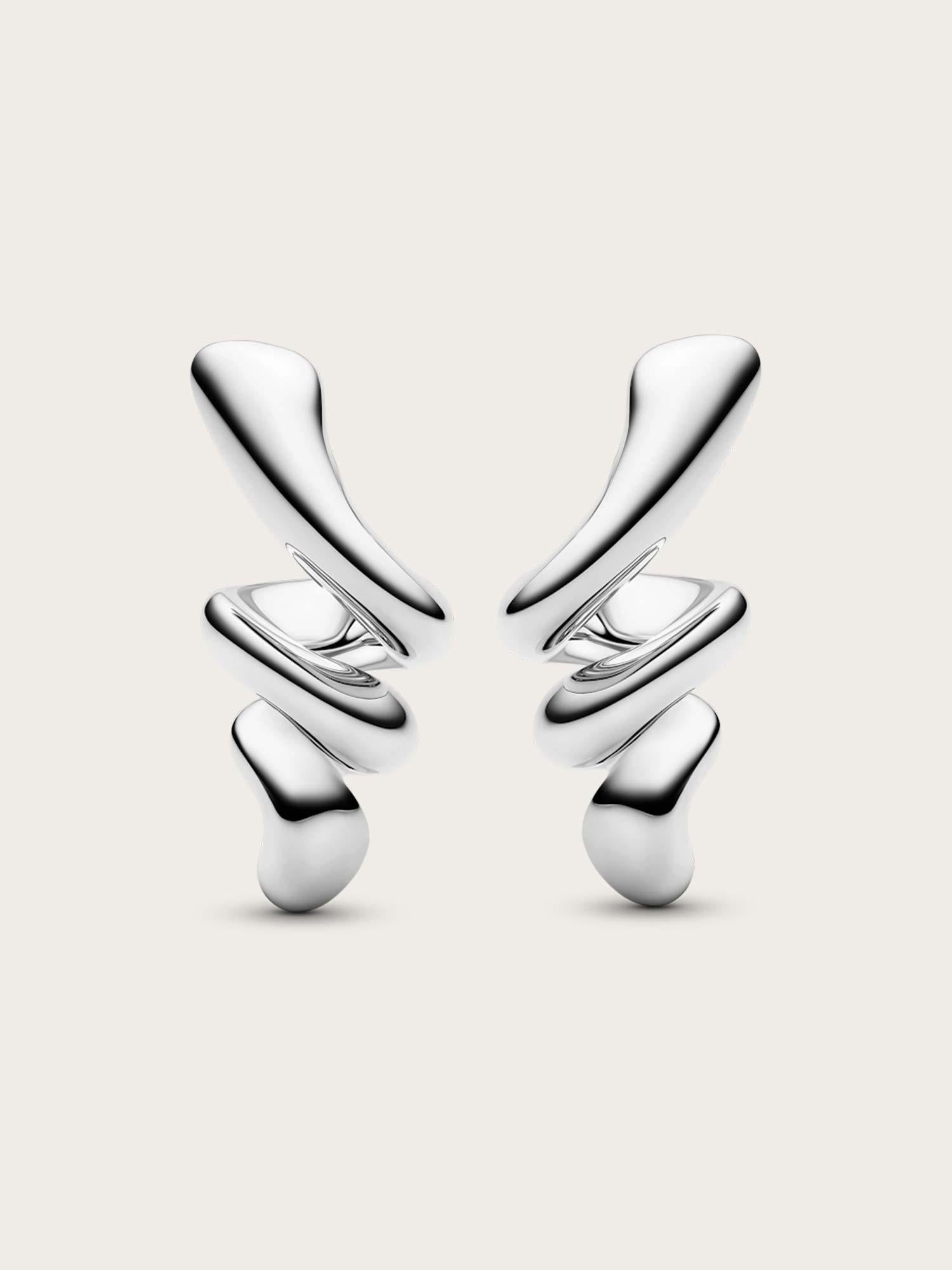Coil Earring Small - Silver
