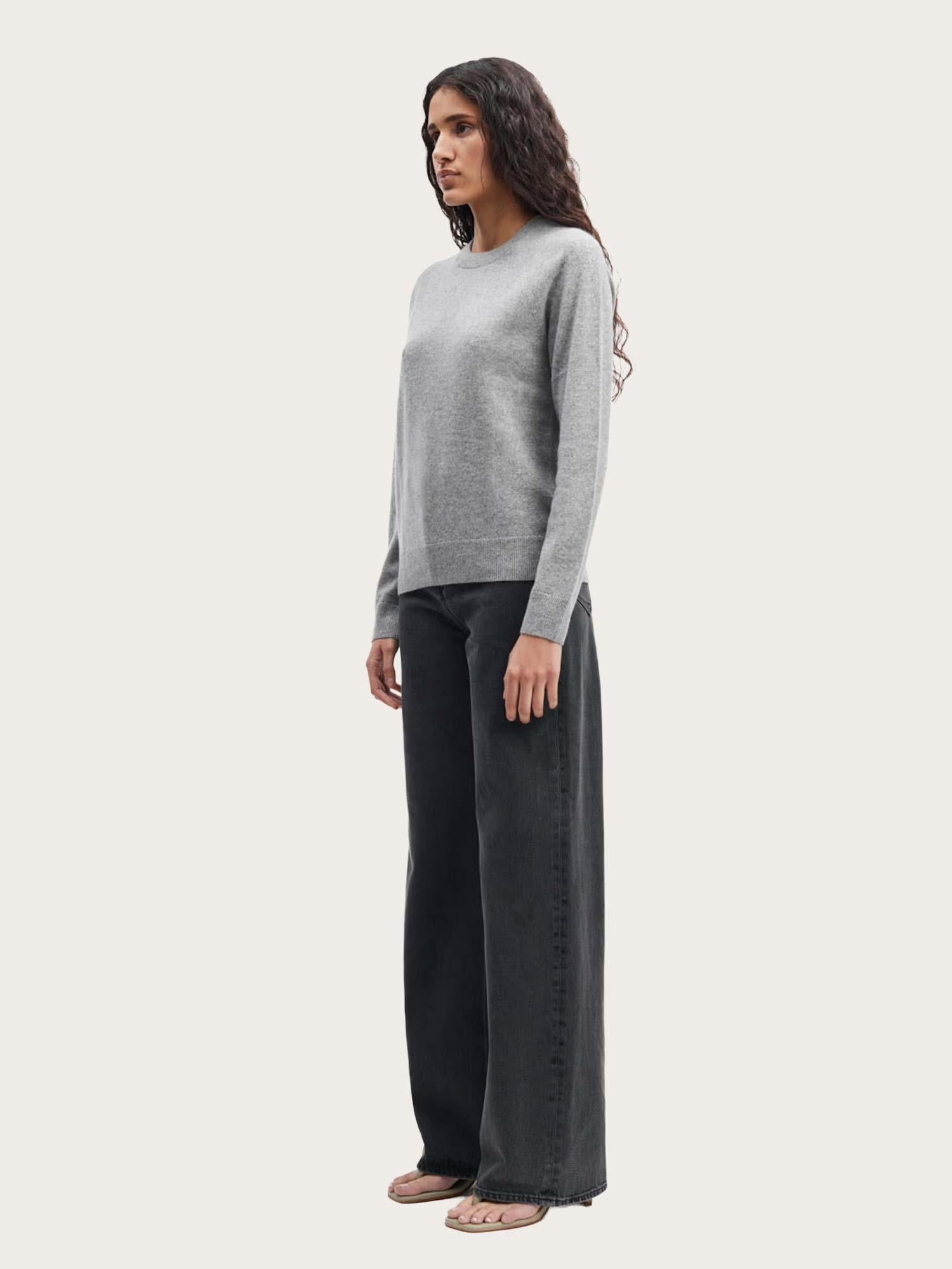 Boston O-neck - Grey Melange