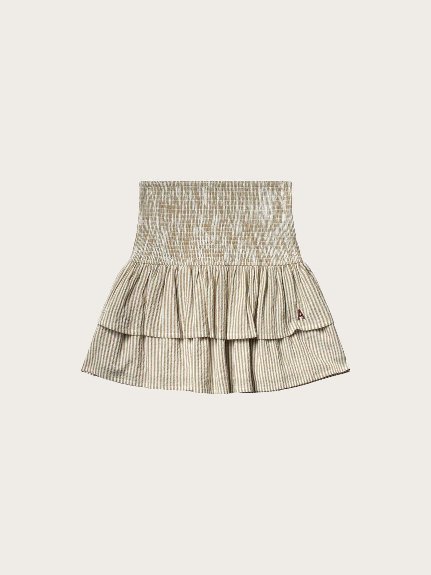 Sorrento Seersucker Stripe - Beige/White