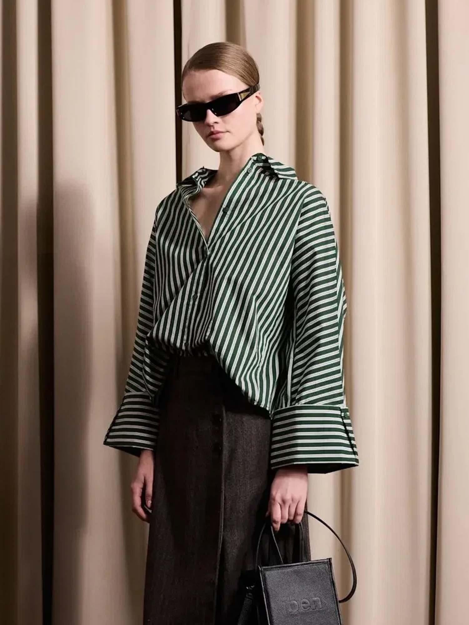Atari Shirt - Green Stripe