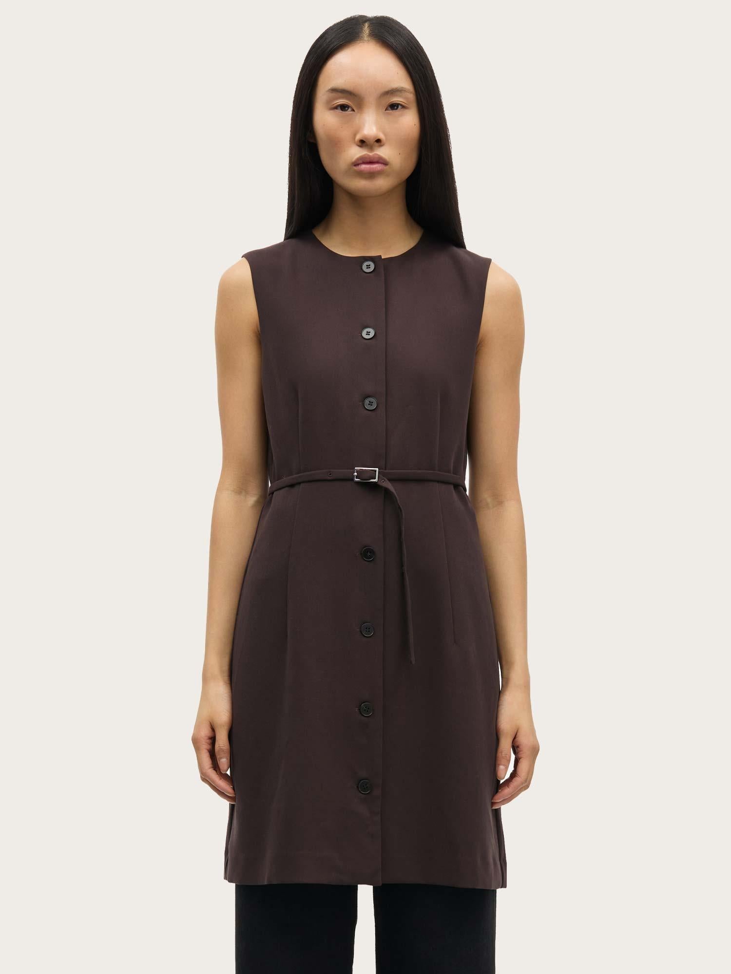 Saruma Short Dress - Black Coffee