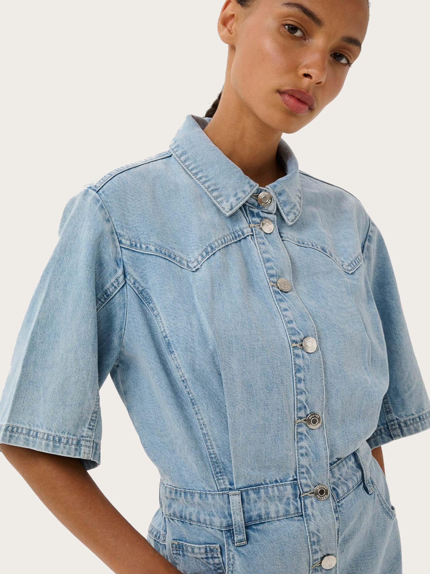 Monie Dress - Light Blue Denim