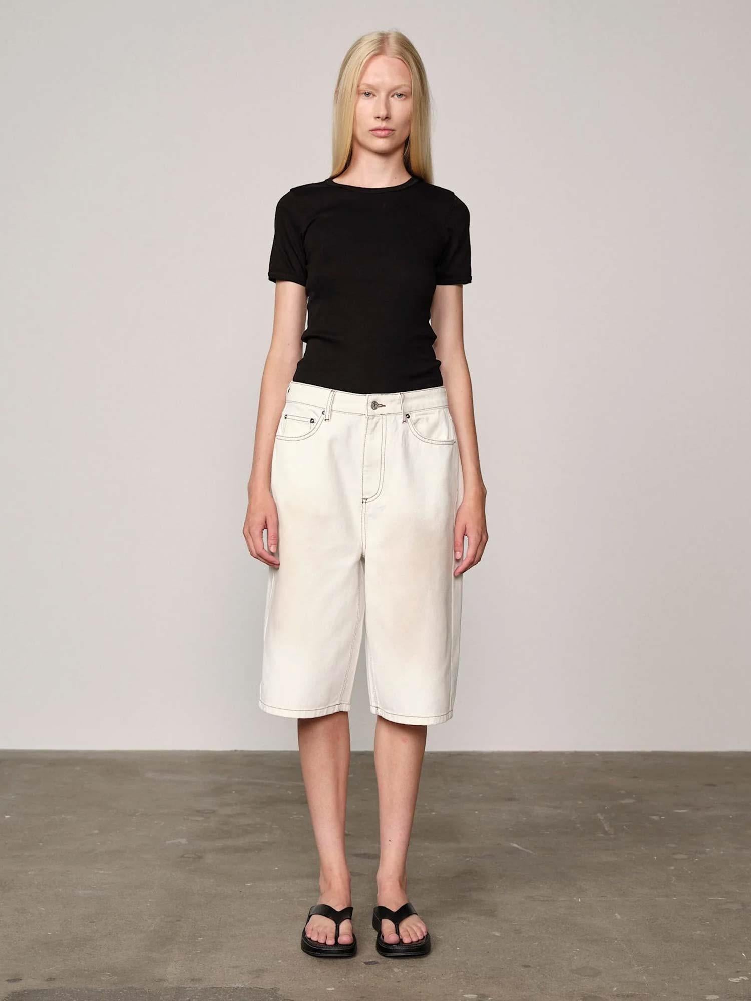 Emily Denim Shorts - Off White