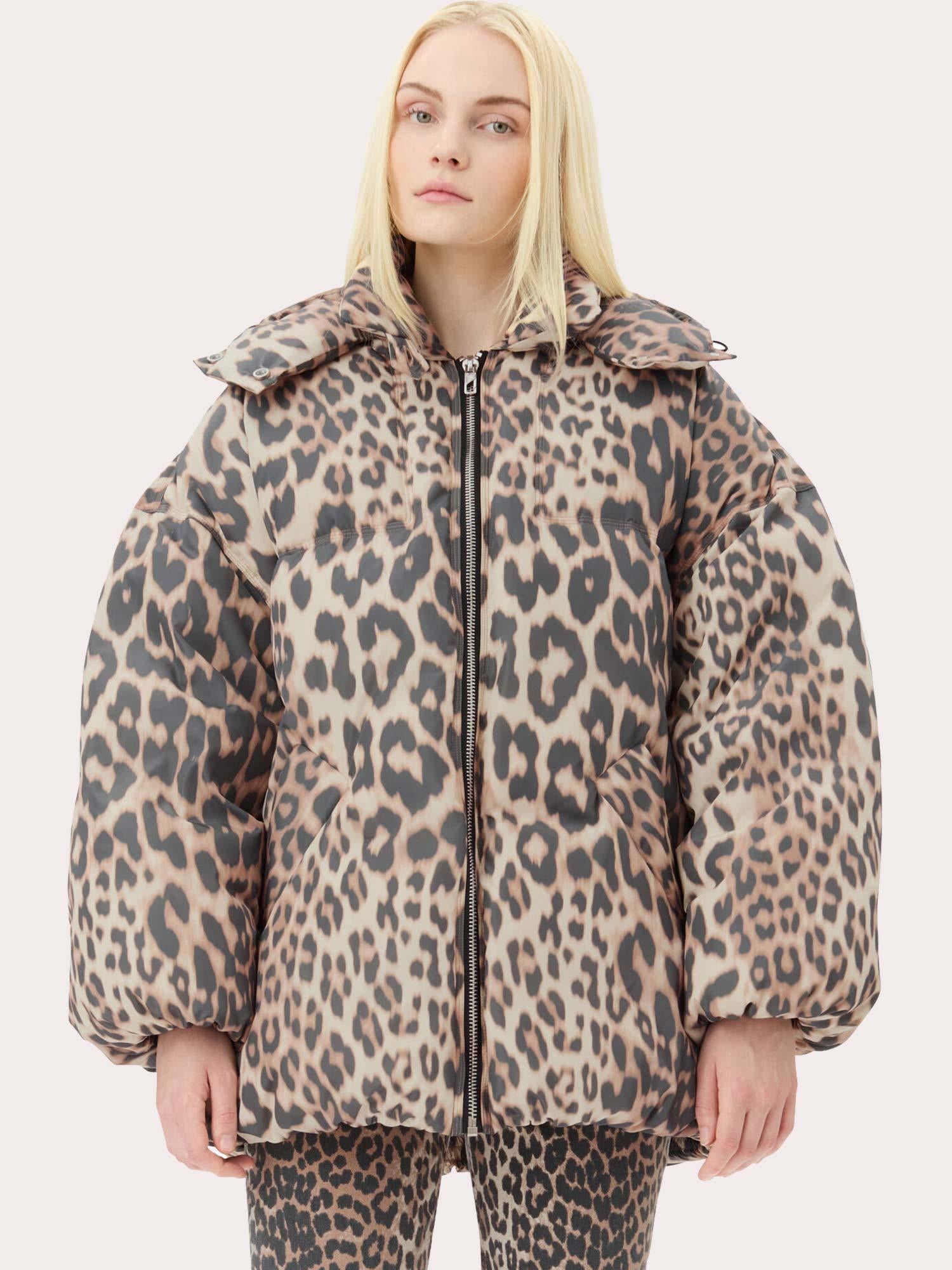 W0115  Leo Puffers Midi Jacket -  Almond Milk