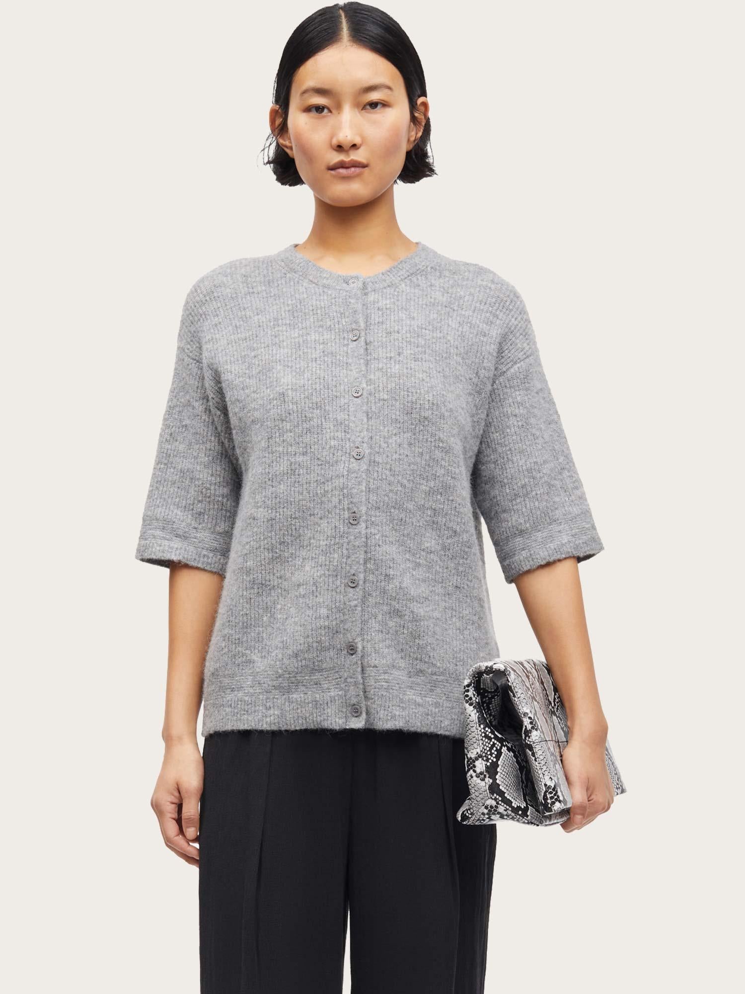 Saanoura ss Cardigan - Grey Melange