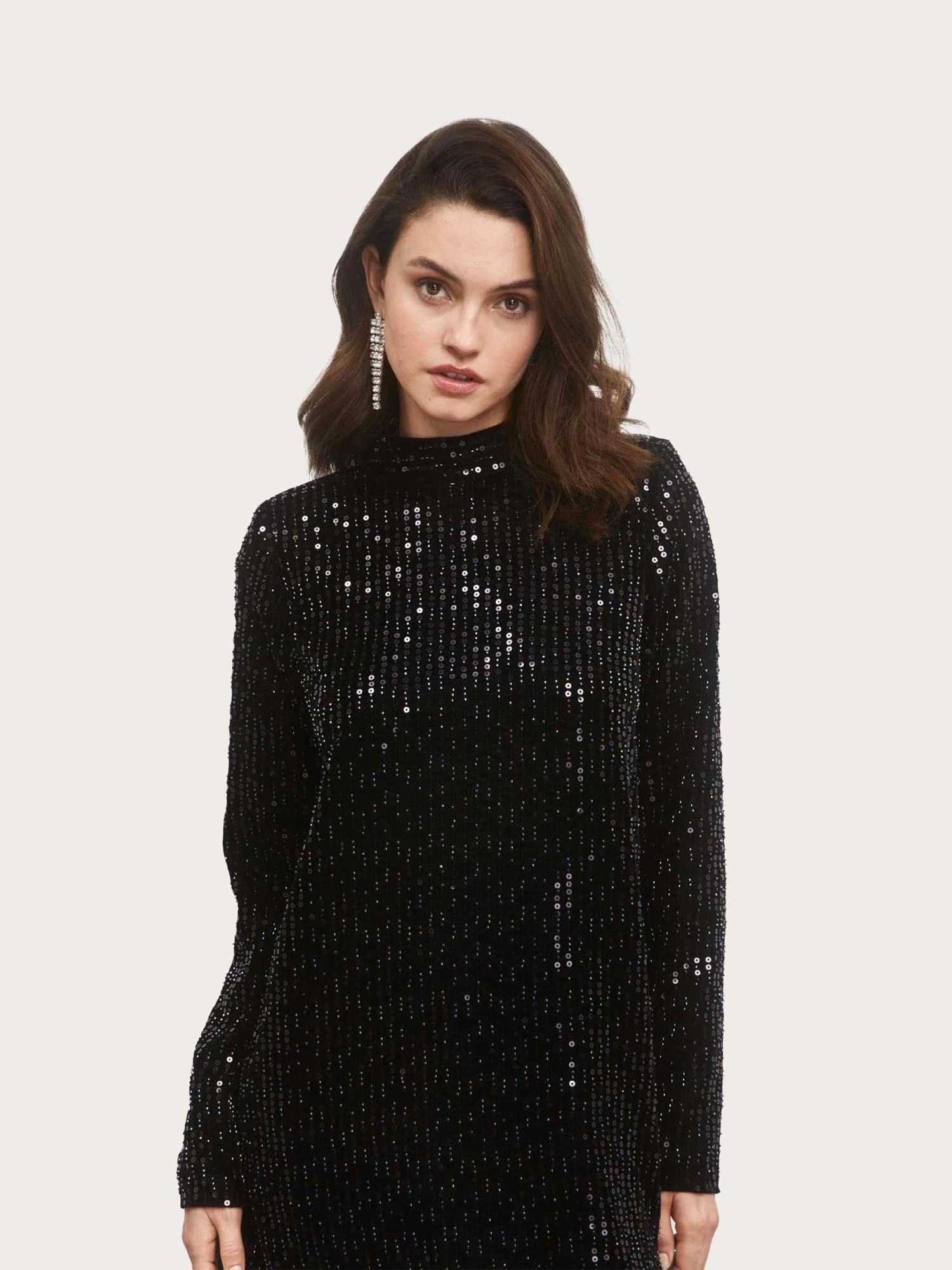 Club Sequin Dress - Black