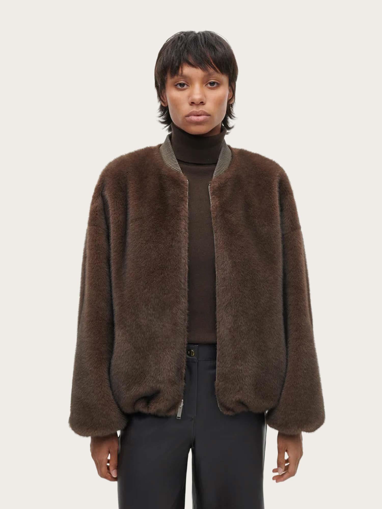Etta Faux Mink - Choco