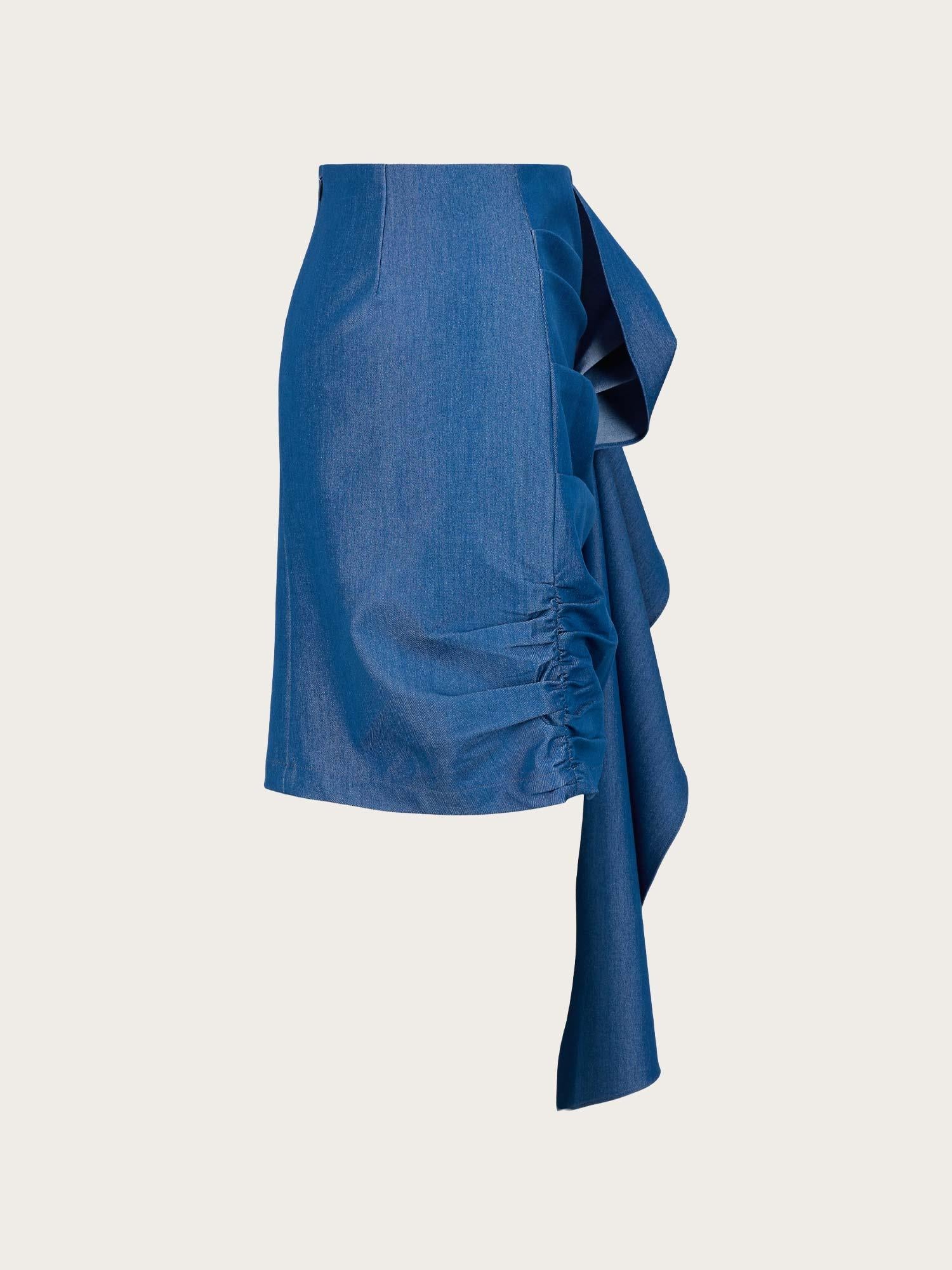 Air Chambray Skirt - Blue