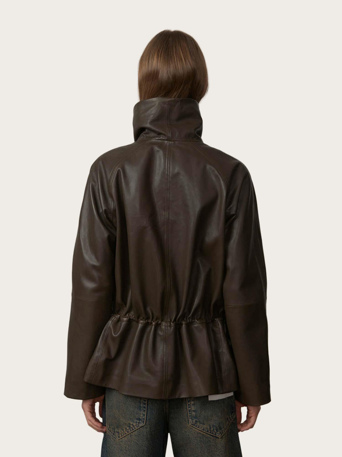 Oscar Leather Jacket - Earth