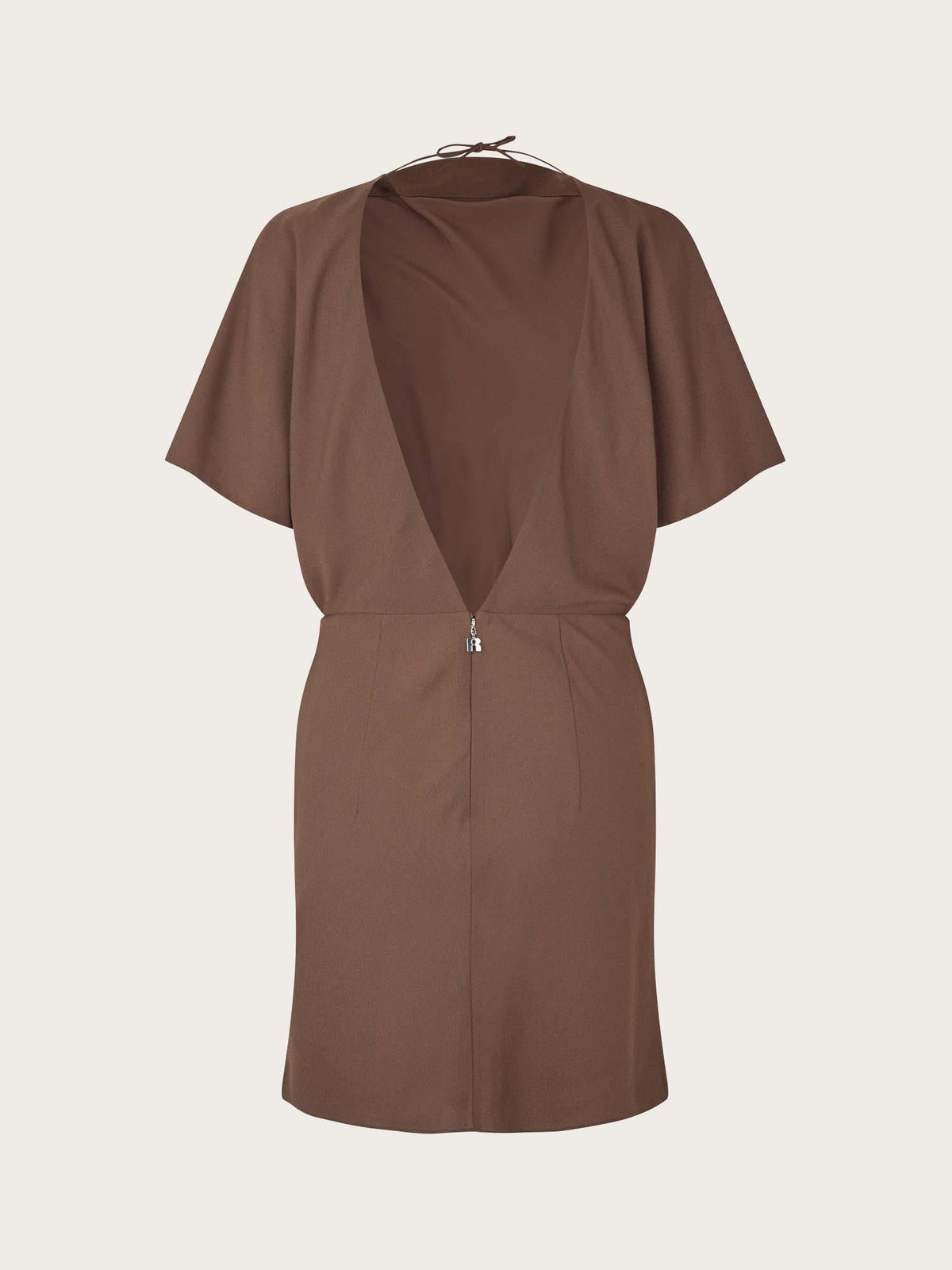 Mini Twisted Dress - Chestnut