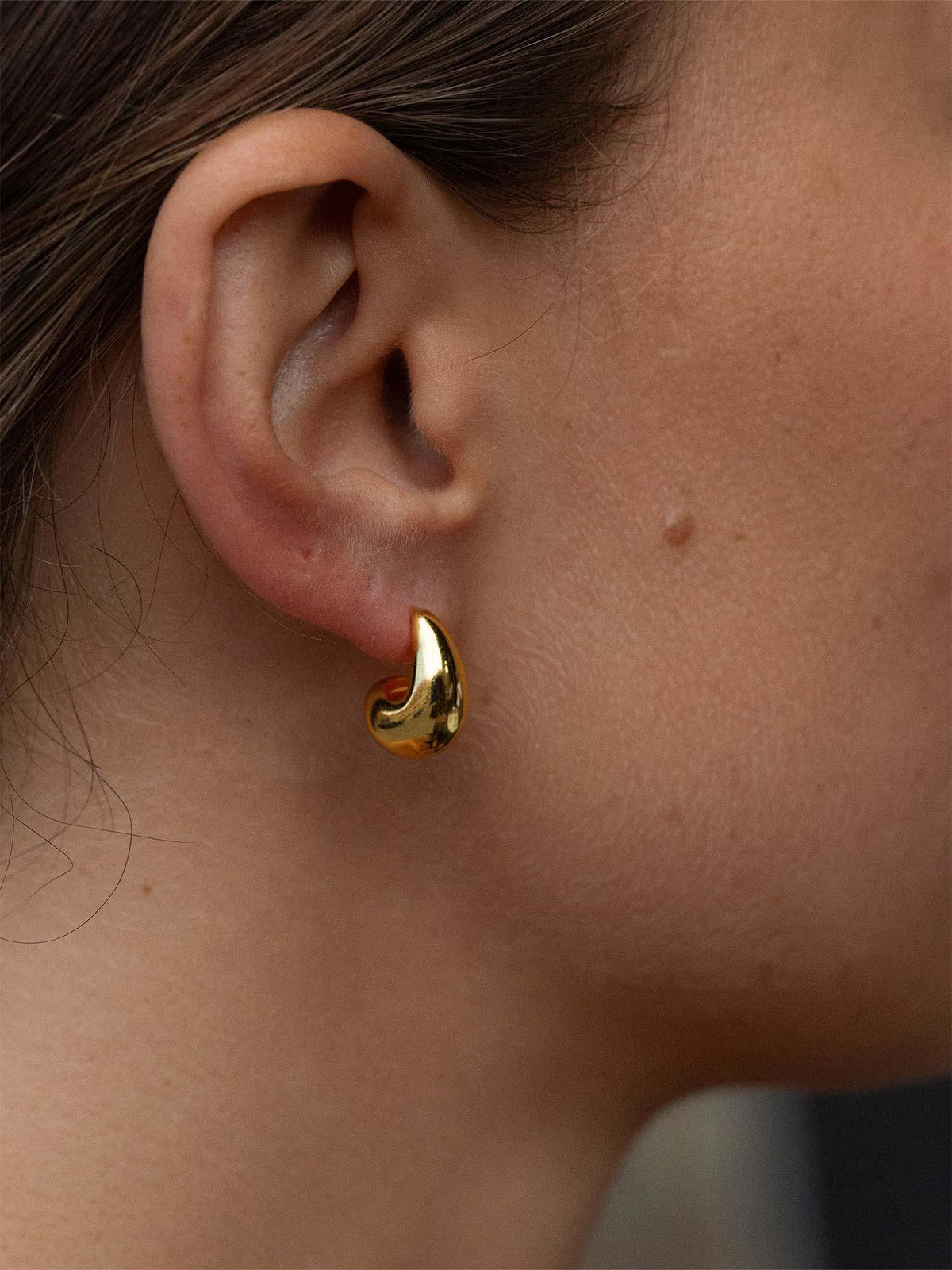 Mini Drop Earrings - Gold