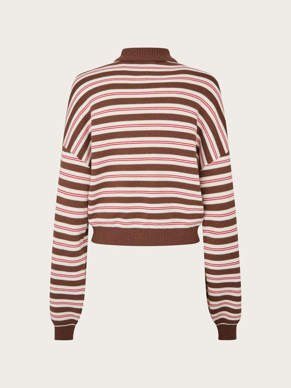 Slinky Knit Polo - Shaved Chocolate