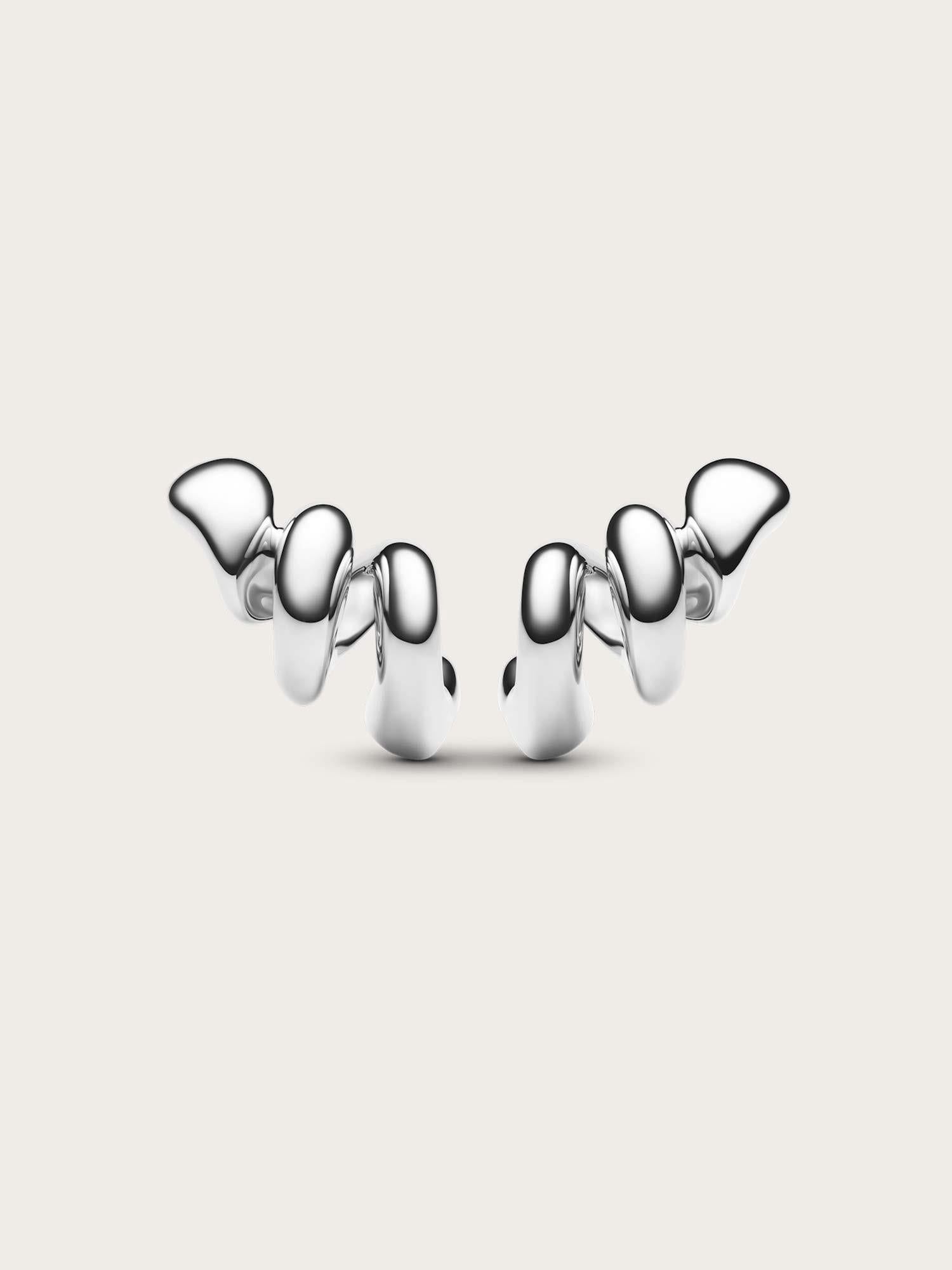 Coil Crawler Earrings - Silver