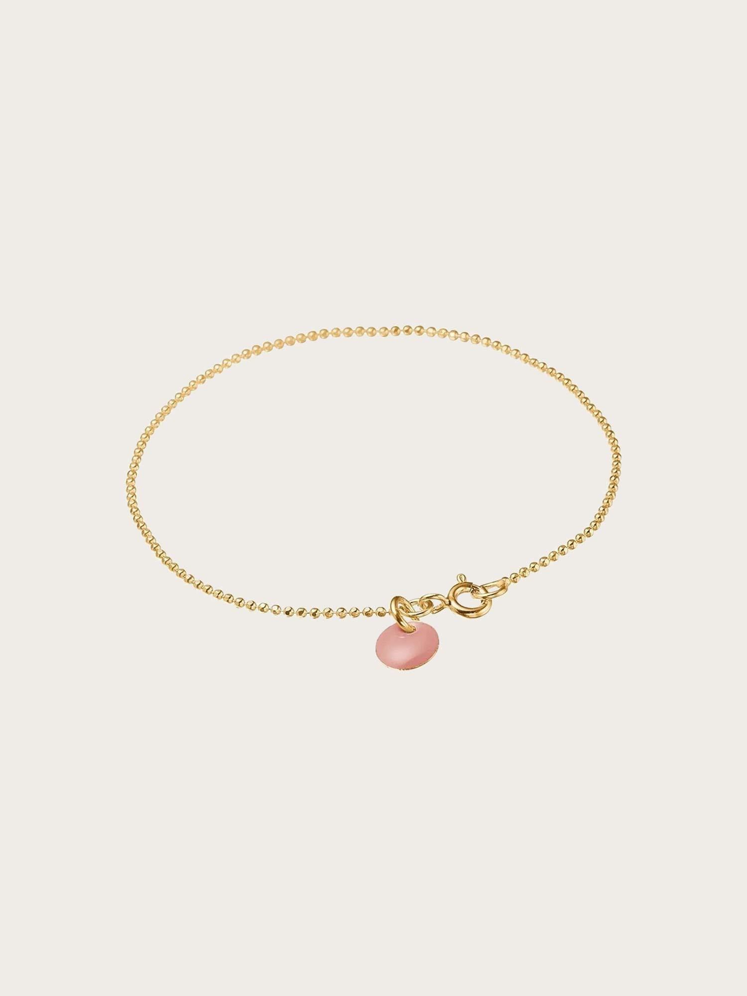 Bracelet Ball Chain Old Rose