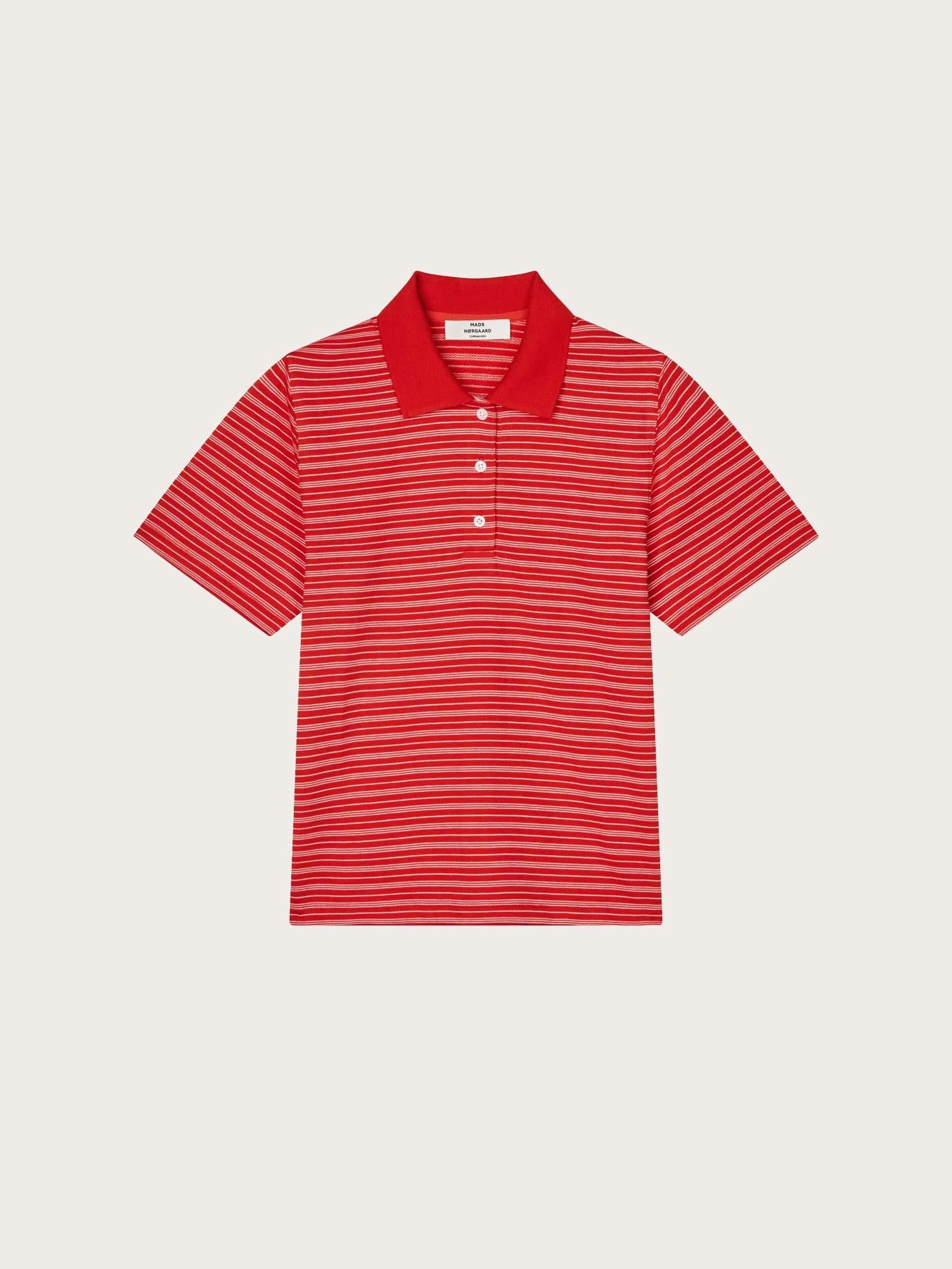Light Terry Marlo Polo Tee - Fiery Red/Fairy Tale/Vanilla