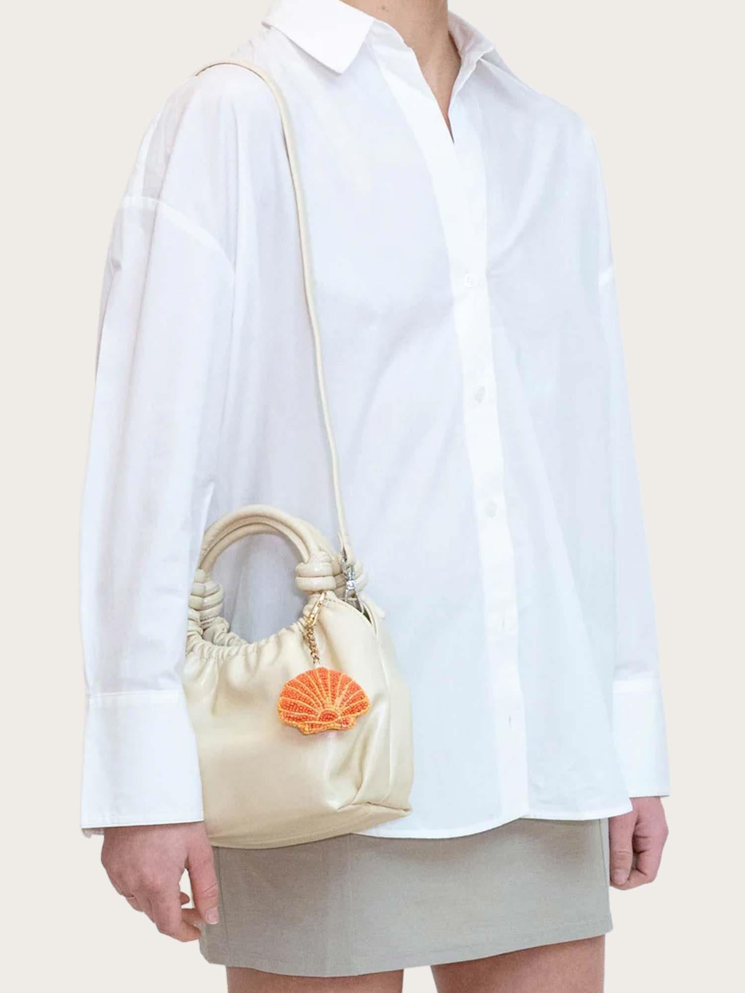 Shell Charm Beaded - Clementine