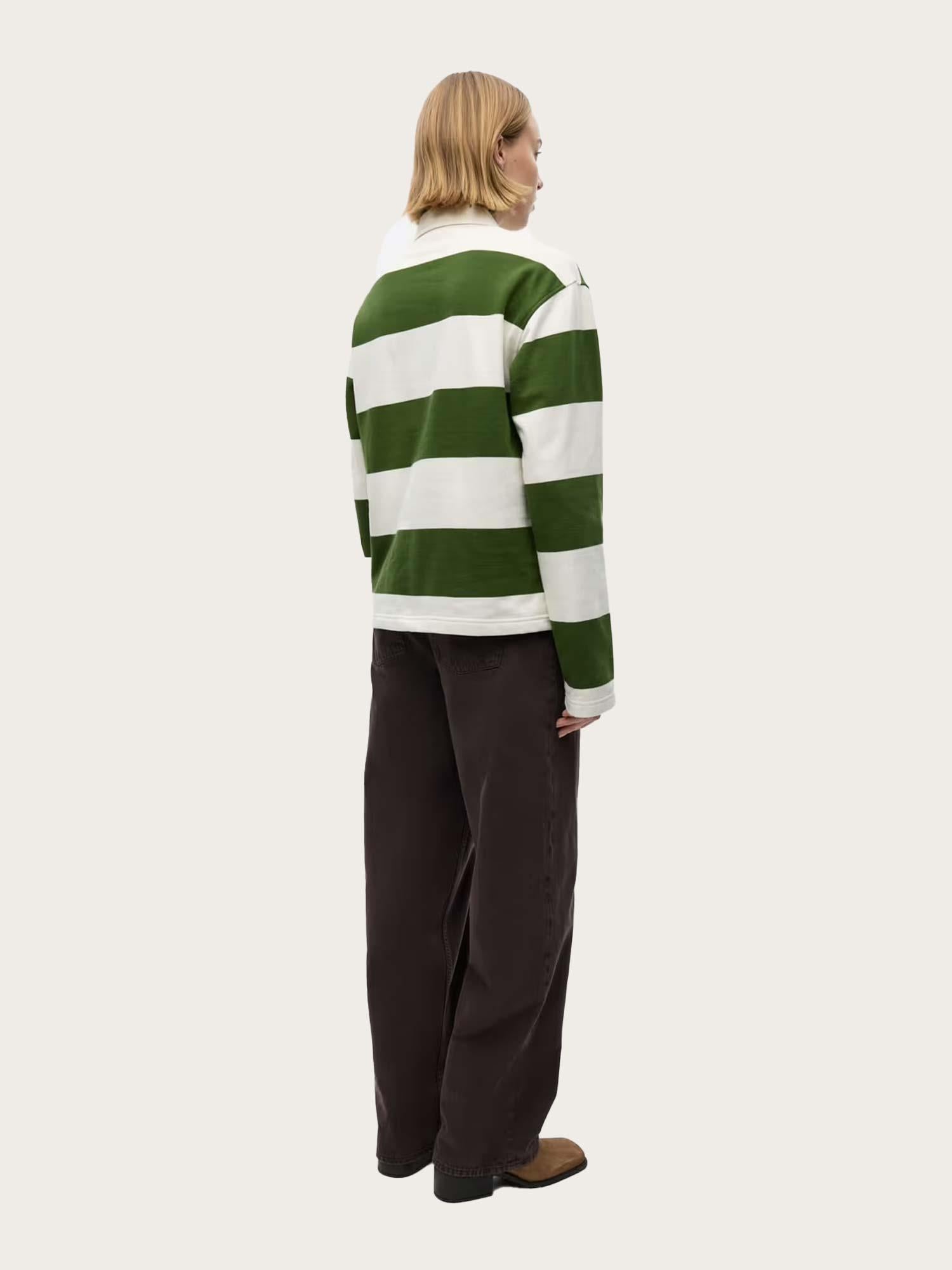 Entour ls Polo st - Chive Gardenia Stripe