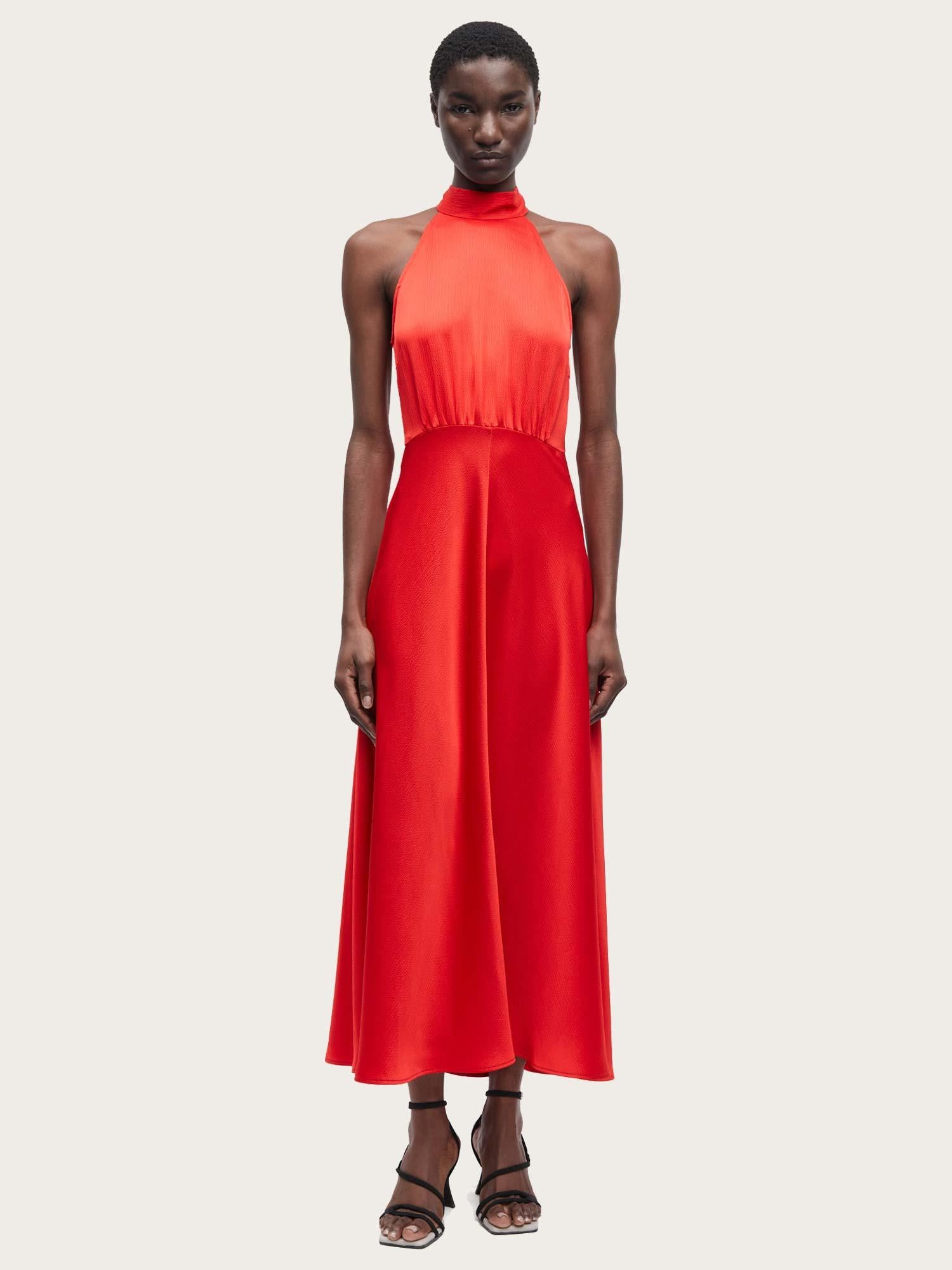 Rheo Dress - Flame Scarlet